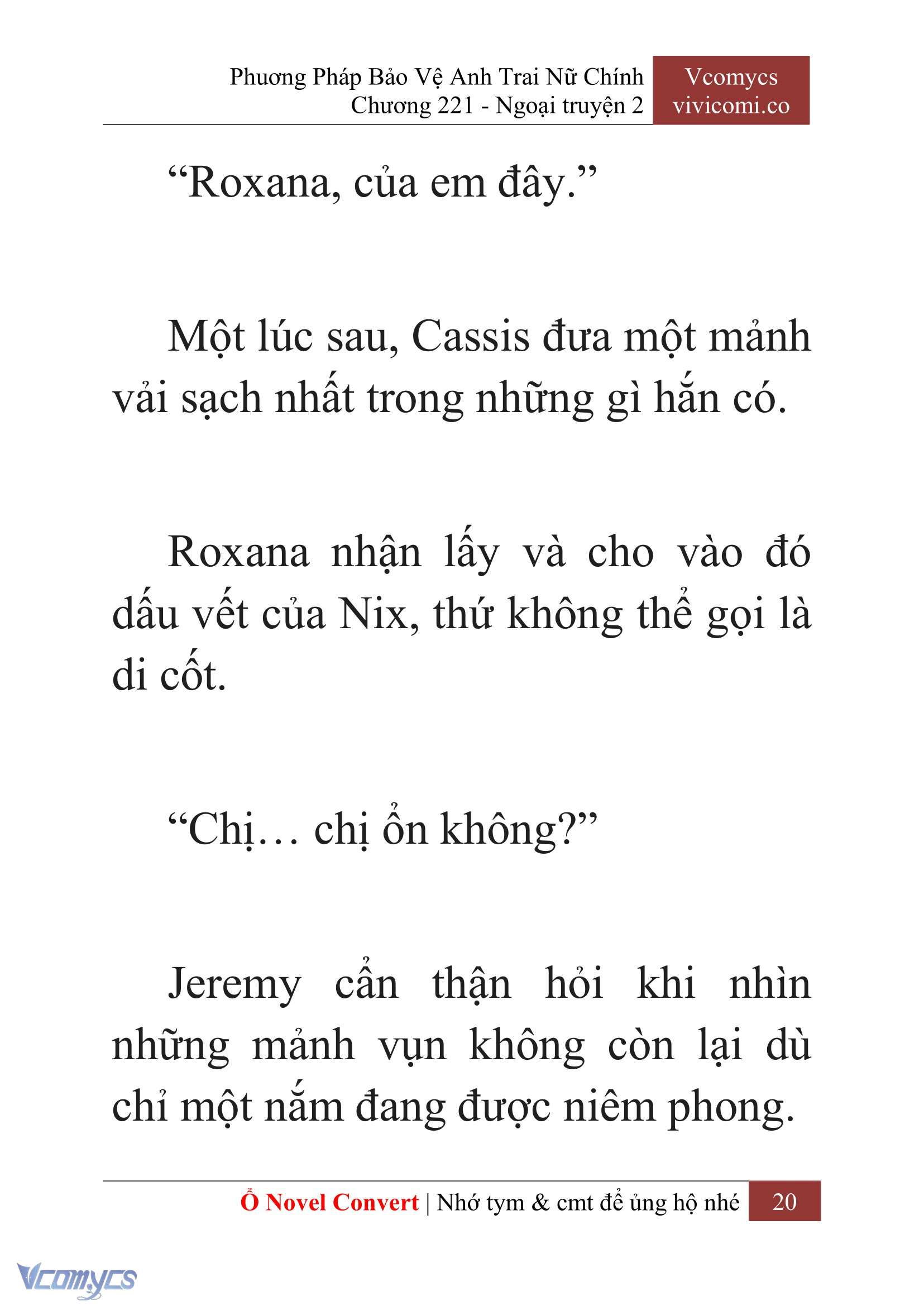 [Novel] Phương Pháp Bảo Vệ Anh Trai Nữ Chính Chap 221 - Trang 2