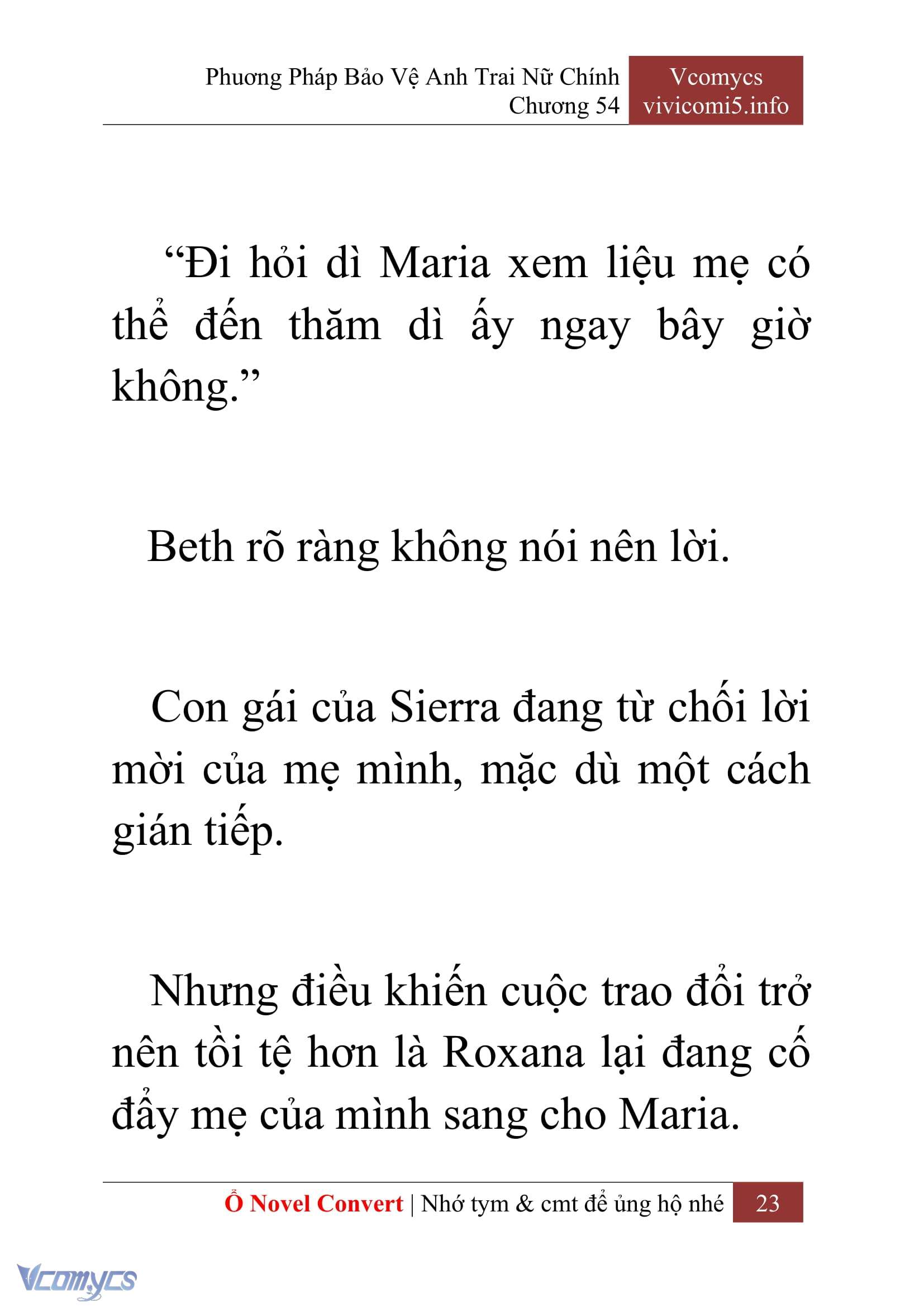 [Novel] Phương Pháp Bảo Vệ Anh Trai Nữ Chính Chap 54 - Trang 2
