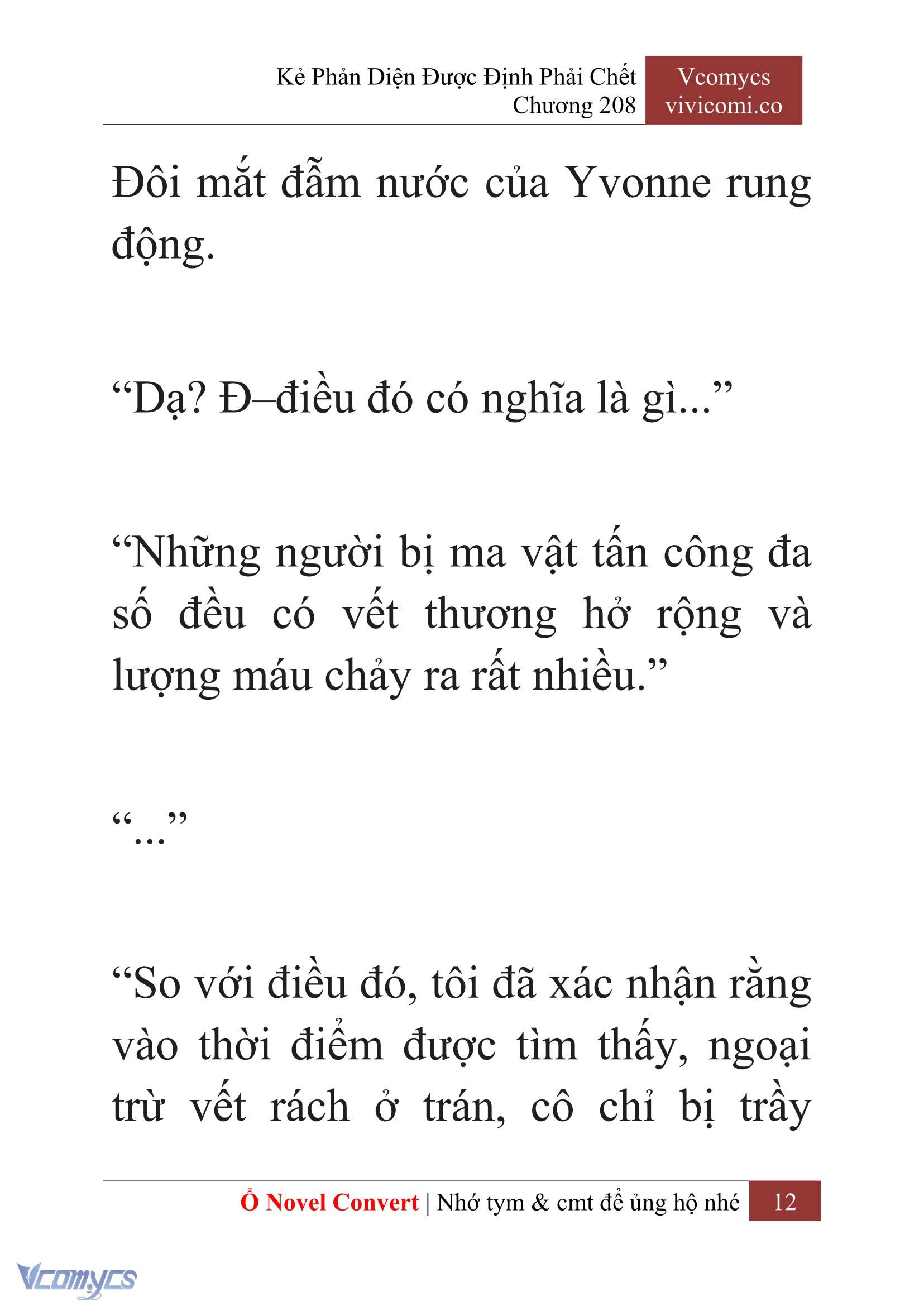 [Novel] Kẻ Phản Diện Được Định Phải Chết Chap 208 - Trang 2