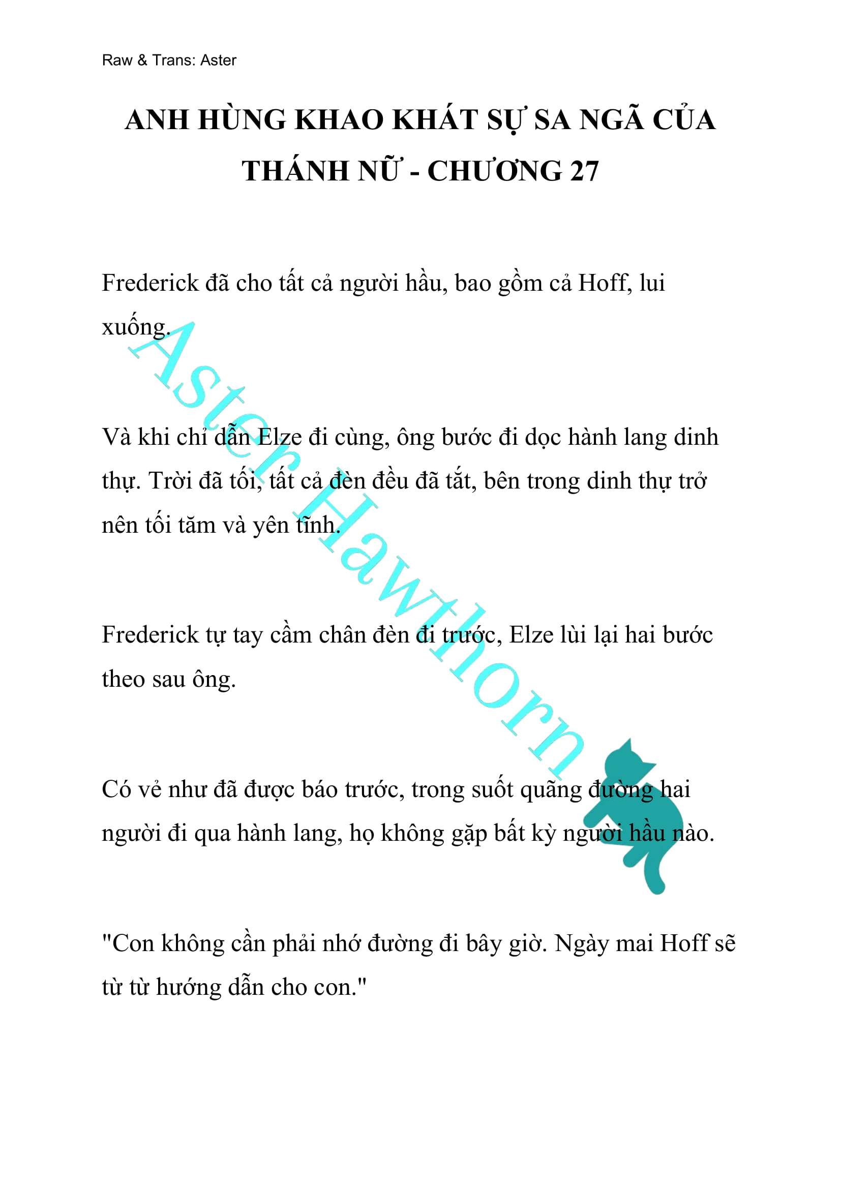 [NOVEL] Anh Hùng Khao Khát Sự Sa Ngã Của Thánh Nữ Chap 27 - Trang 2