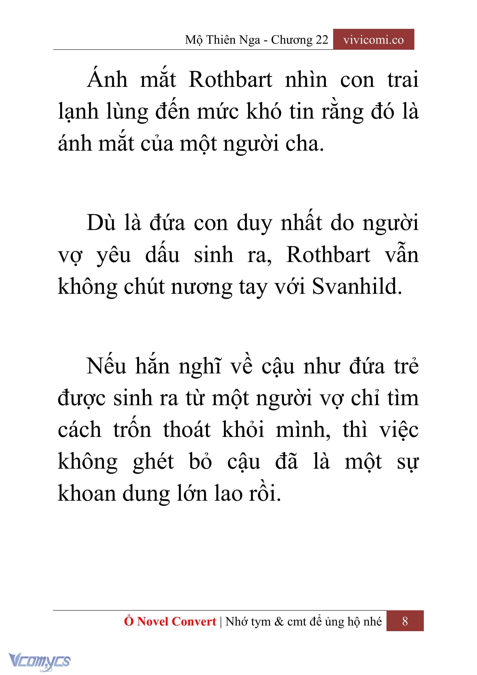 [Novel] Mộ Thiên Nga Chap 22 - Trang 2