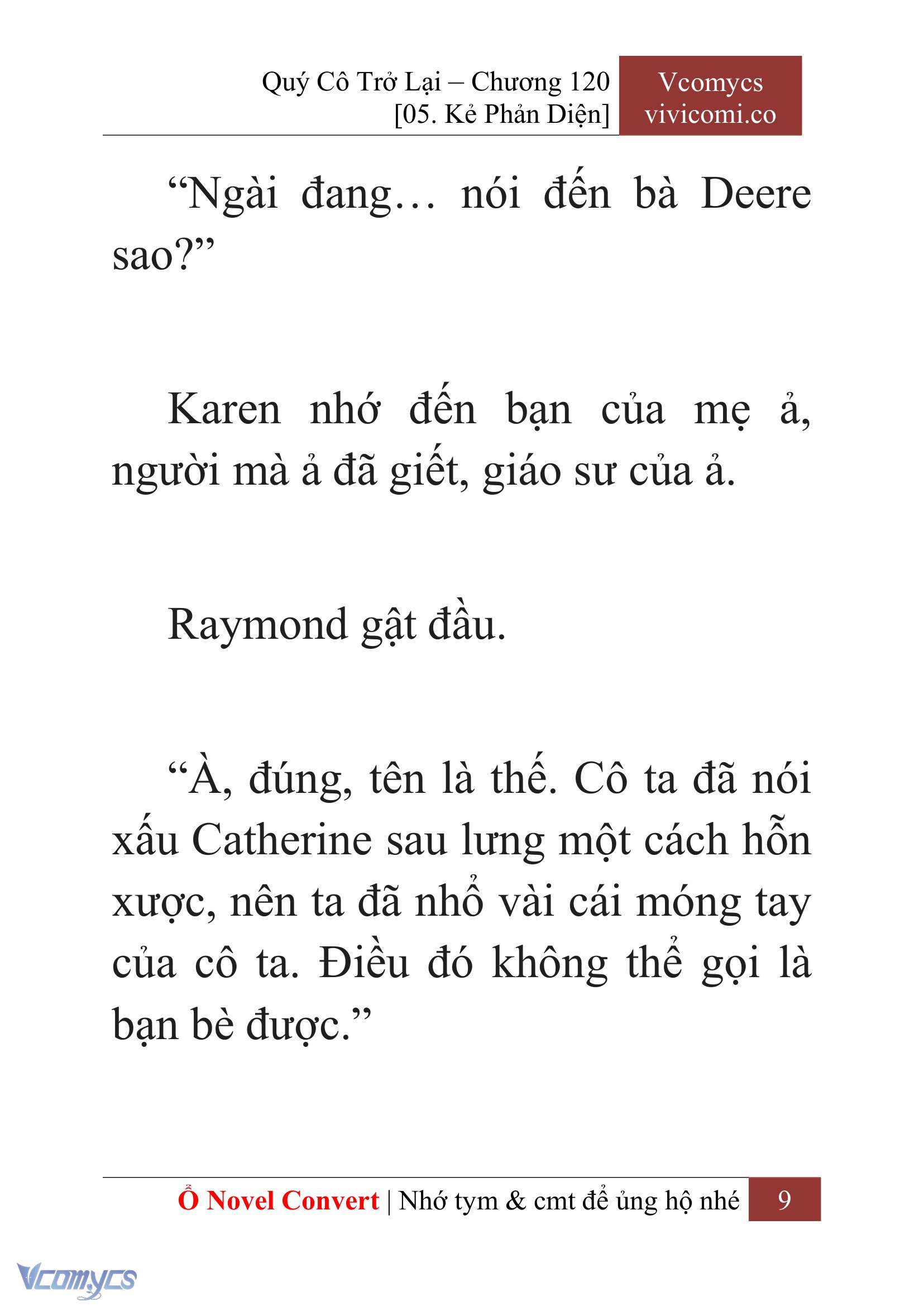 [Novel] Quý Cô Trở Lại Chap 120 - Trang 2