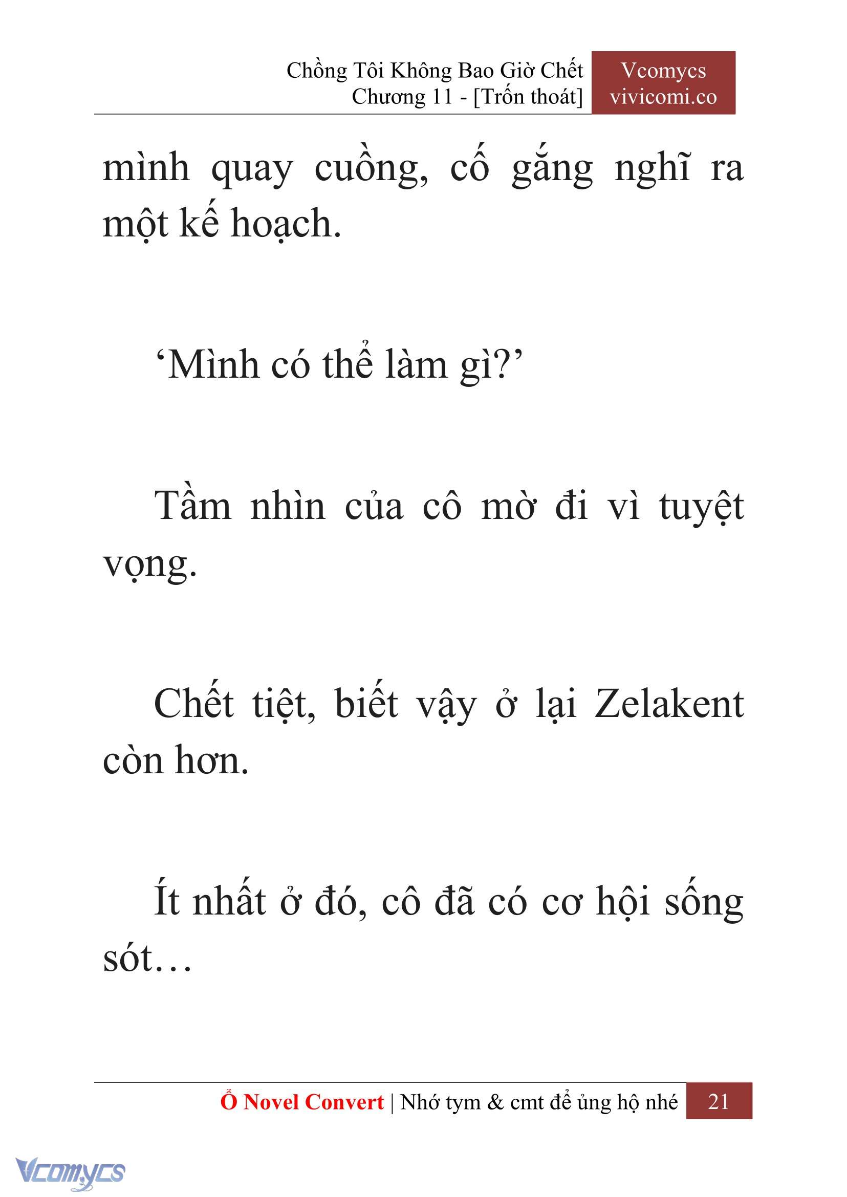 [Novel] Chồng Tôi Không Bao Giờ Chết Chap 11 - Trang 2