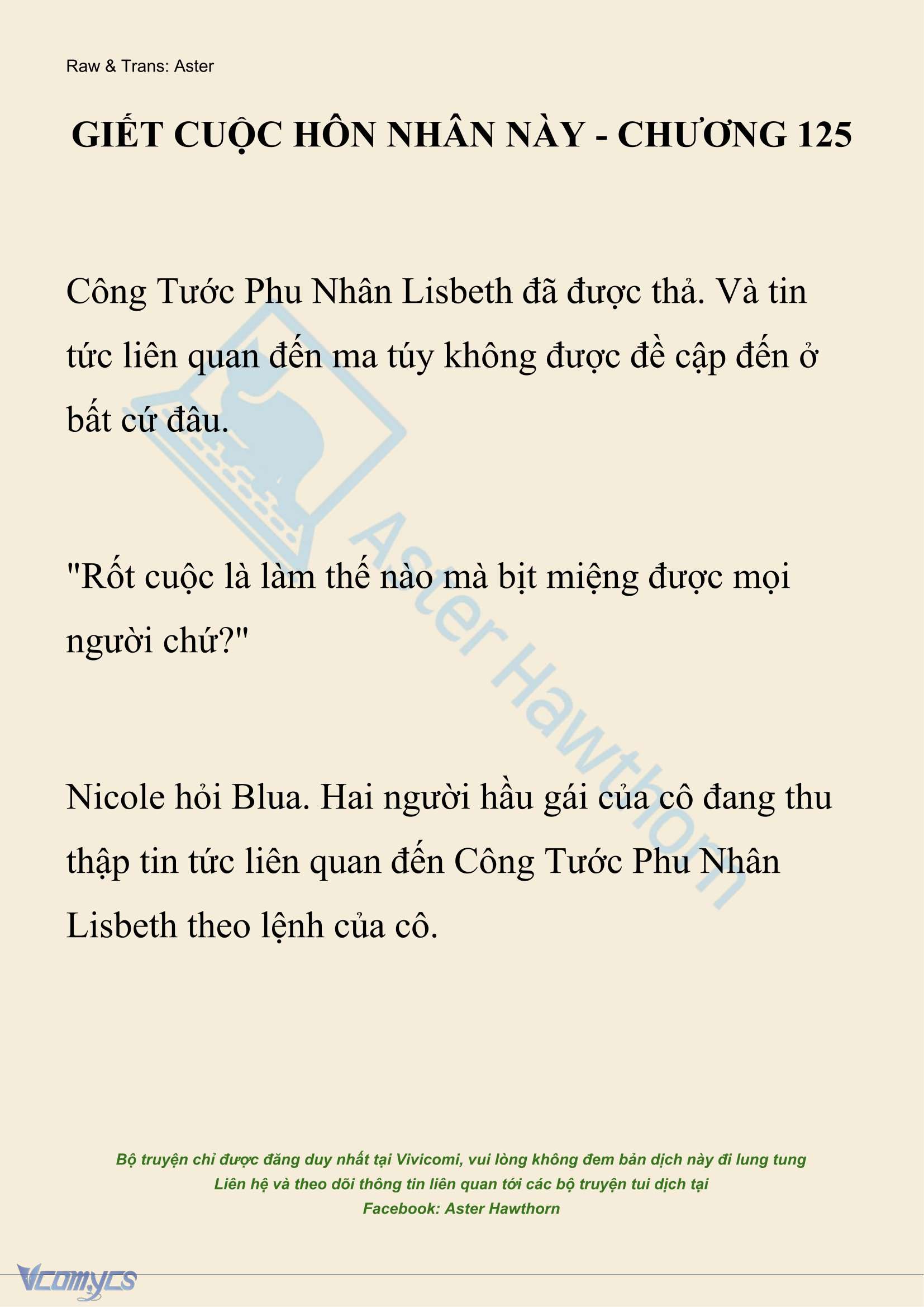 [NOVEL] Giết Cuộc Hôn Nhân Này Chap 125 - Trang 2
