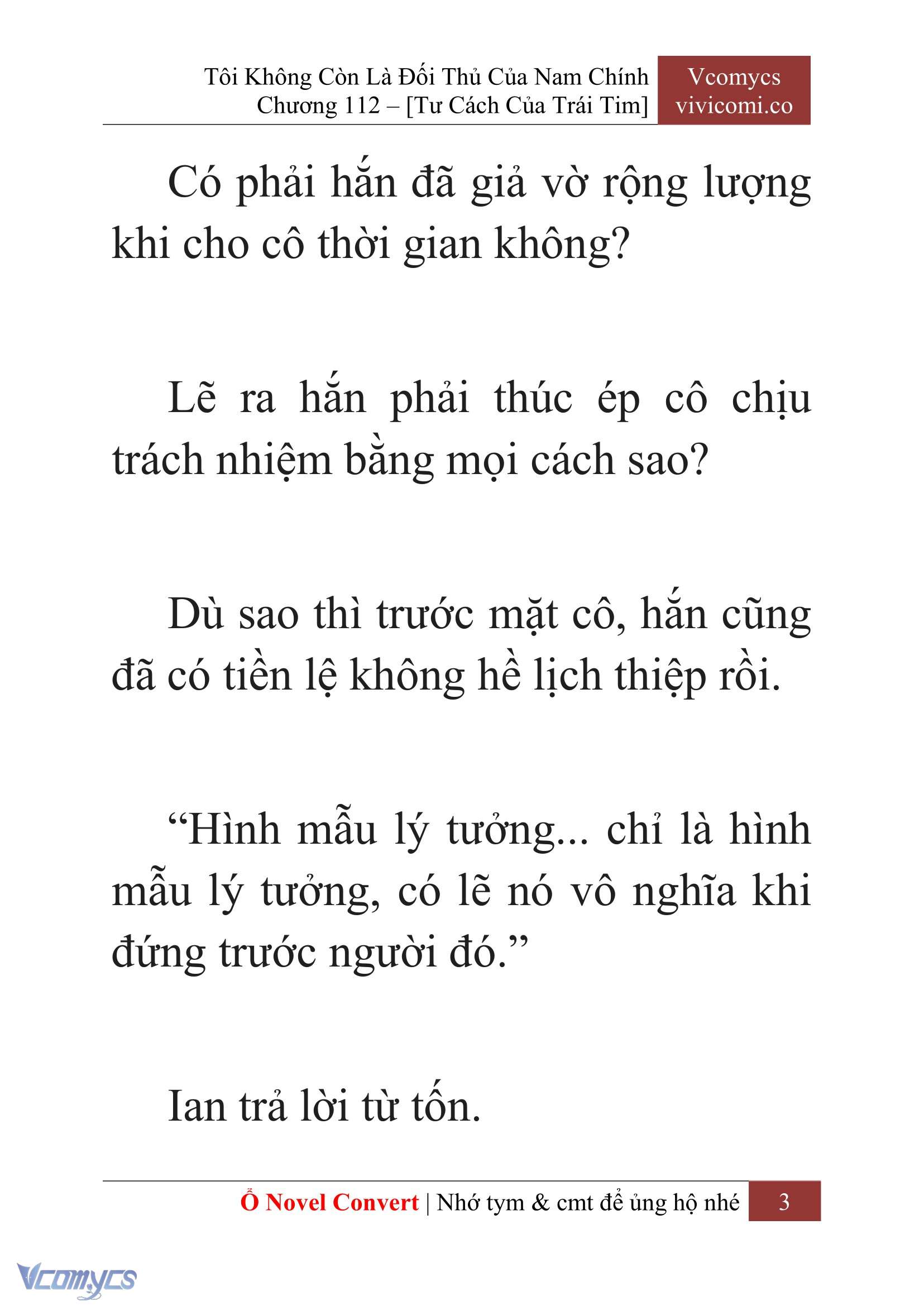 [Novel] Tôi Không Còn Là Đối Thủ Của Nam Chính Chap 112 - Trang 2