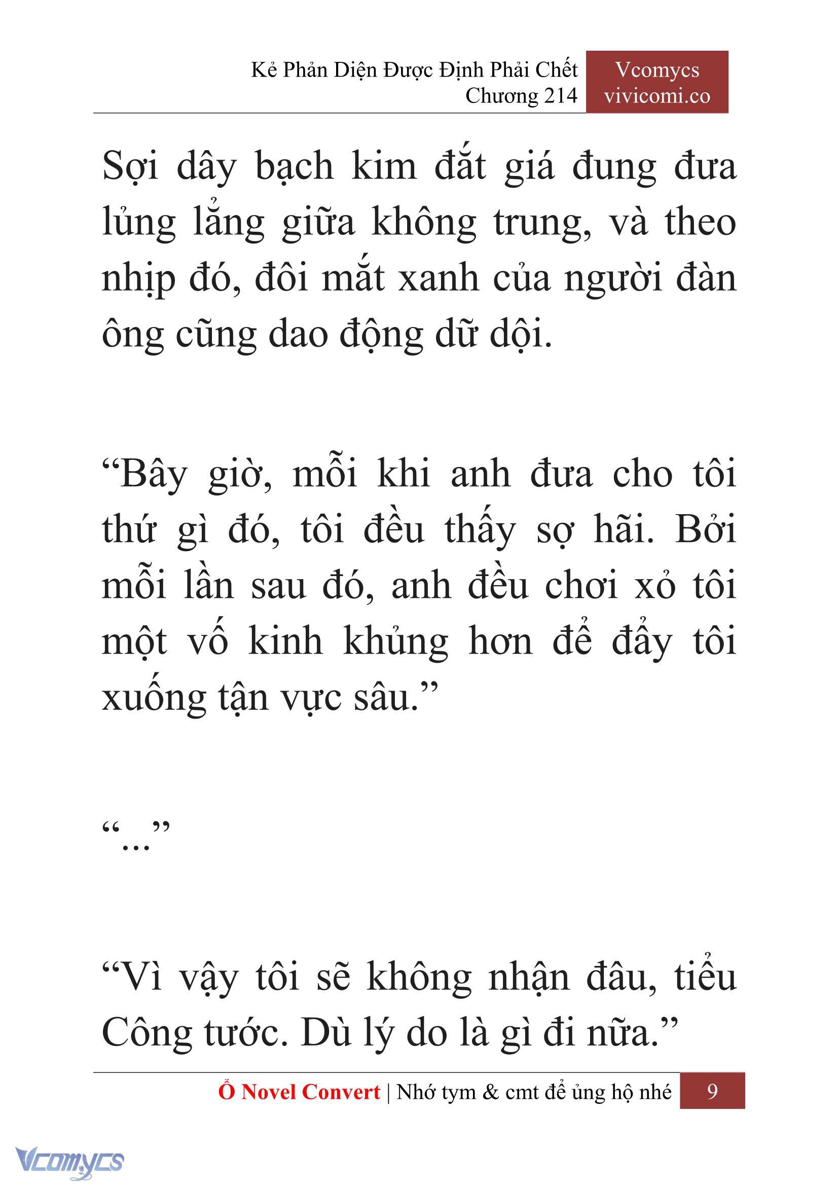 [Novel] Kẻ Phản Diện Được Định Phải Chết Chap 214 - Trang 2