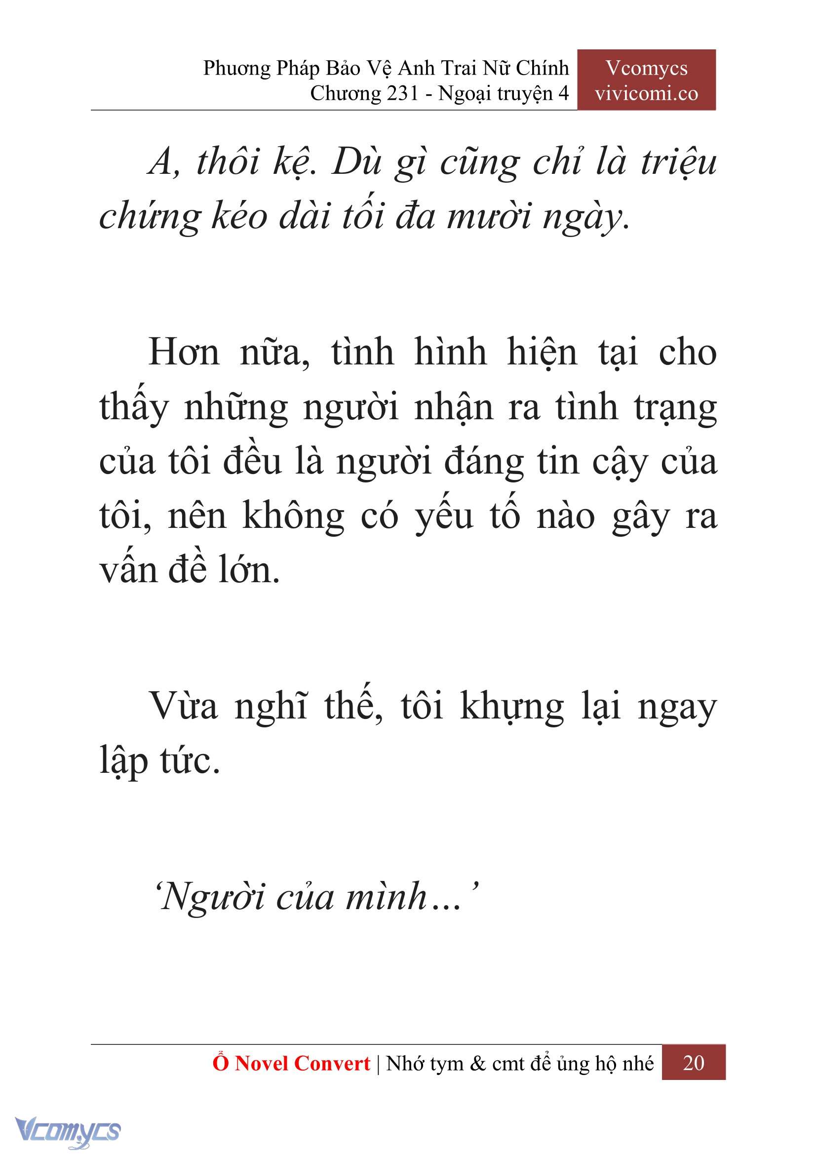 [Novel] Phương Pháp Bảo Vệ Anh Trai Nữ Chính Chap 231 - Trang 2