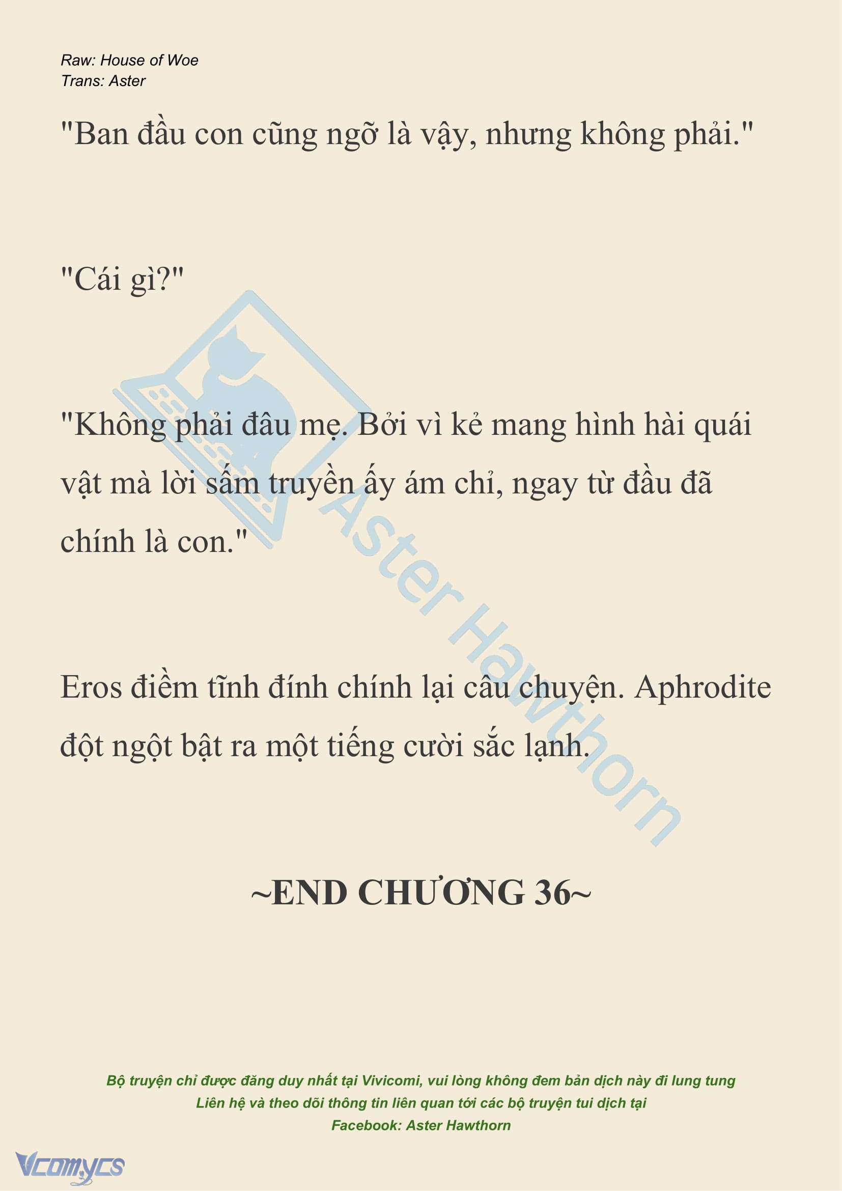 [NOVEL] Dành Cho Các Nữ Thần: Dành cho Psyche Chap 36 - Trang 2
