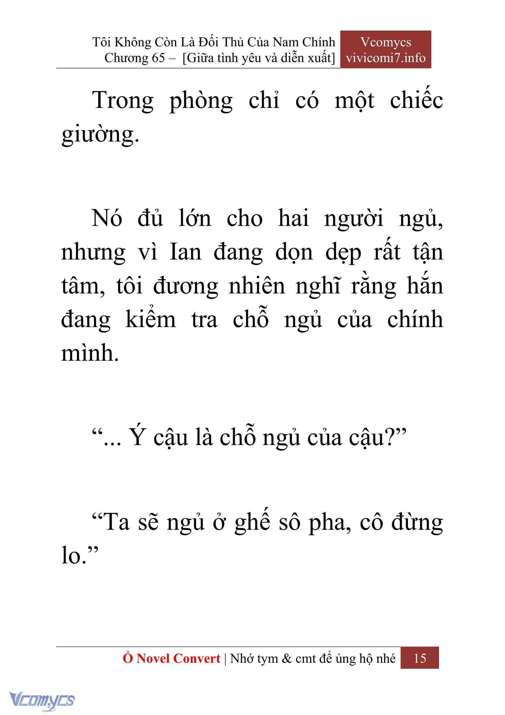[Novel] Tôi Không Còn Là Đối Thủ Của Nam Chính Chap 65 - Trang 2