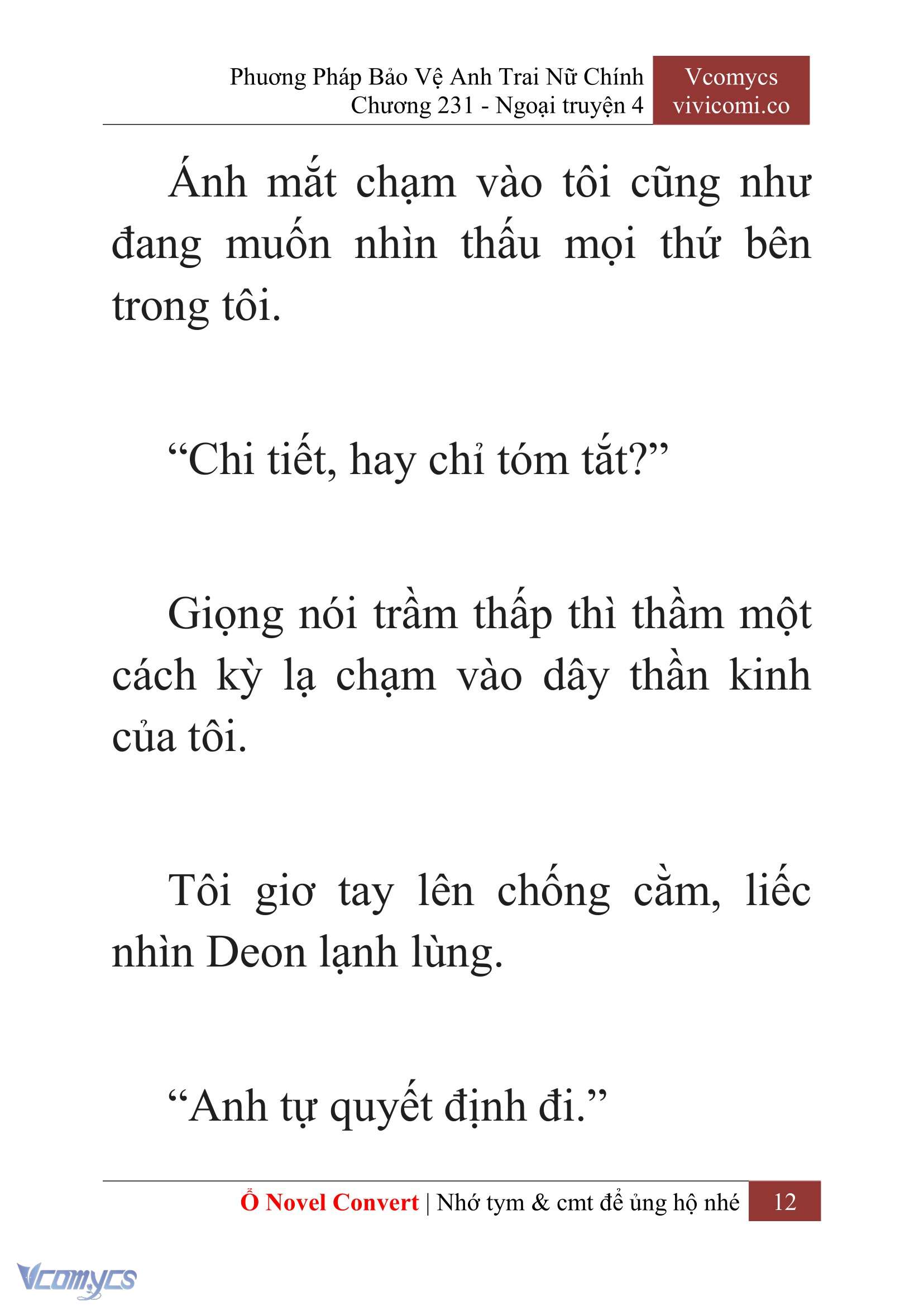 [Novel] Phương Pháp Bảo Vệ Anh Trai Nữ Chính Chap 231 - Trang 2
