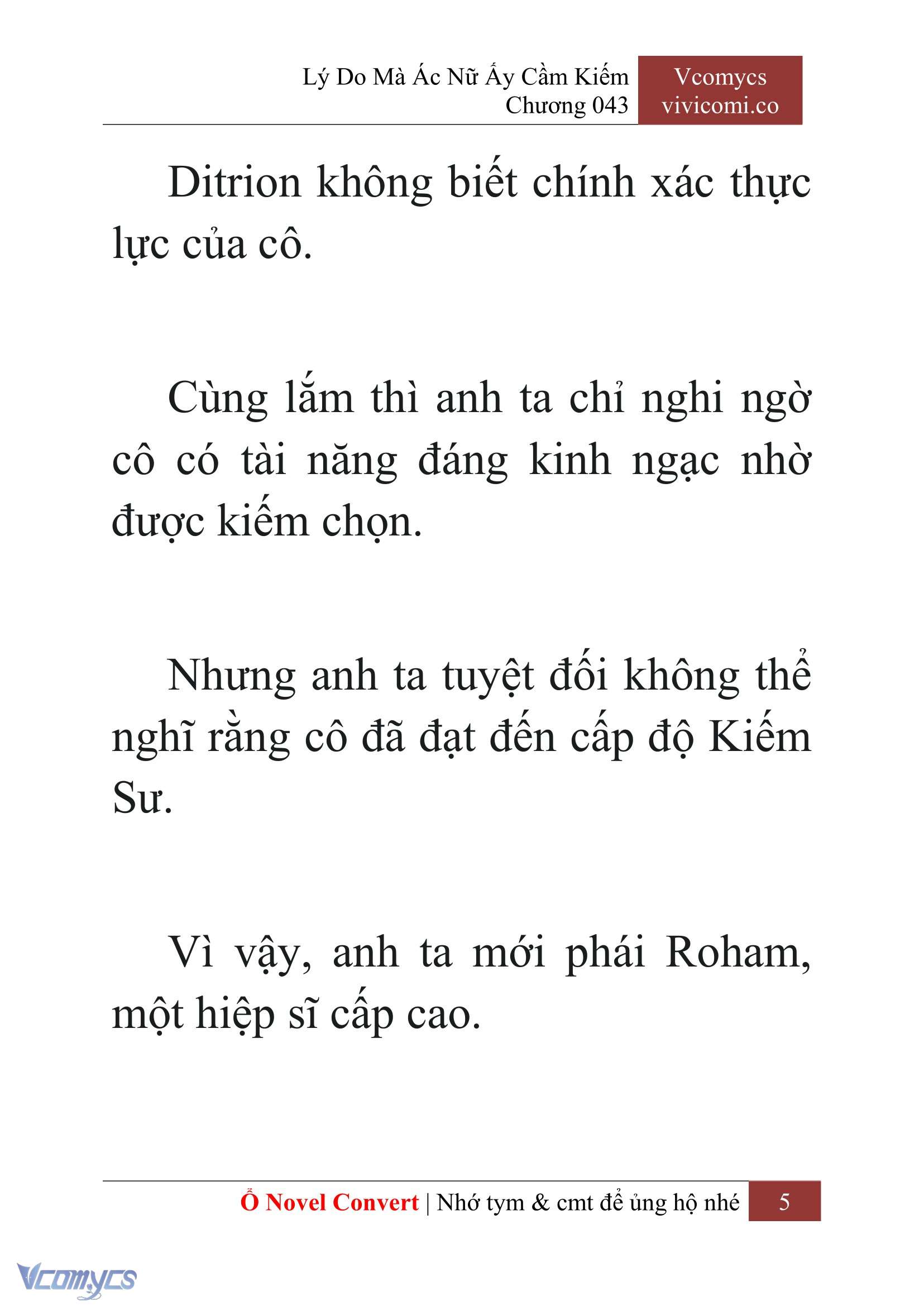 [Novel] Lý Do Mà Ác Nữ Ấy Cầm Kiếm Chap 43 - Trang 2