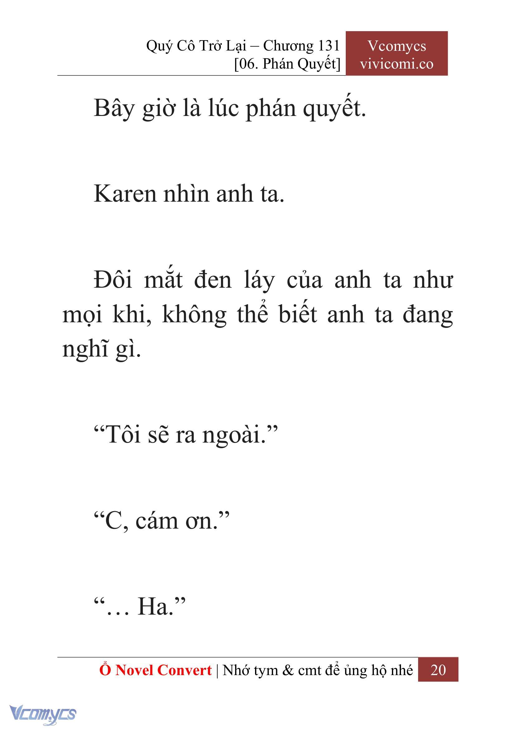 [Novel] Quý Cô Trở Lại Chap 131 - Trang 2