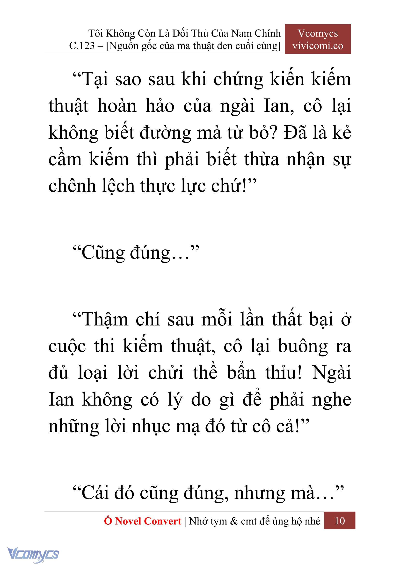 [Novel] Tôi Không Còn Là Đối Thủ Của Nam Chính Chap 123 - Trang 2