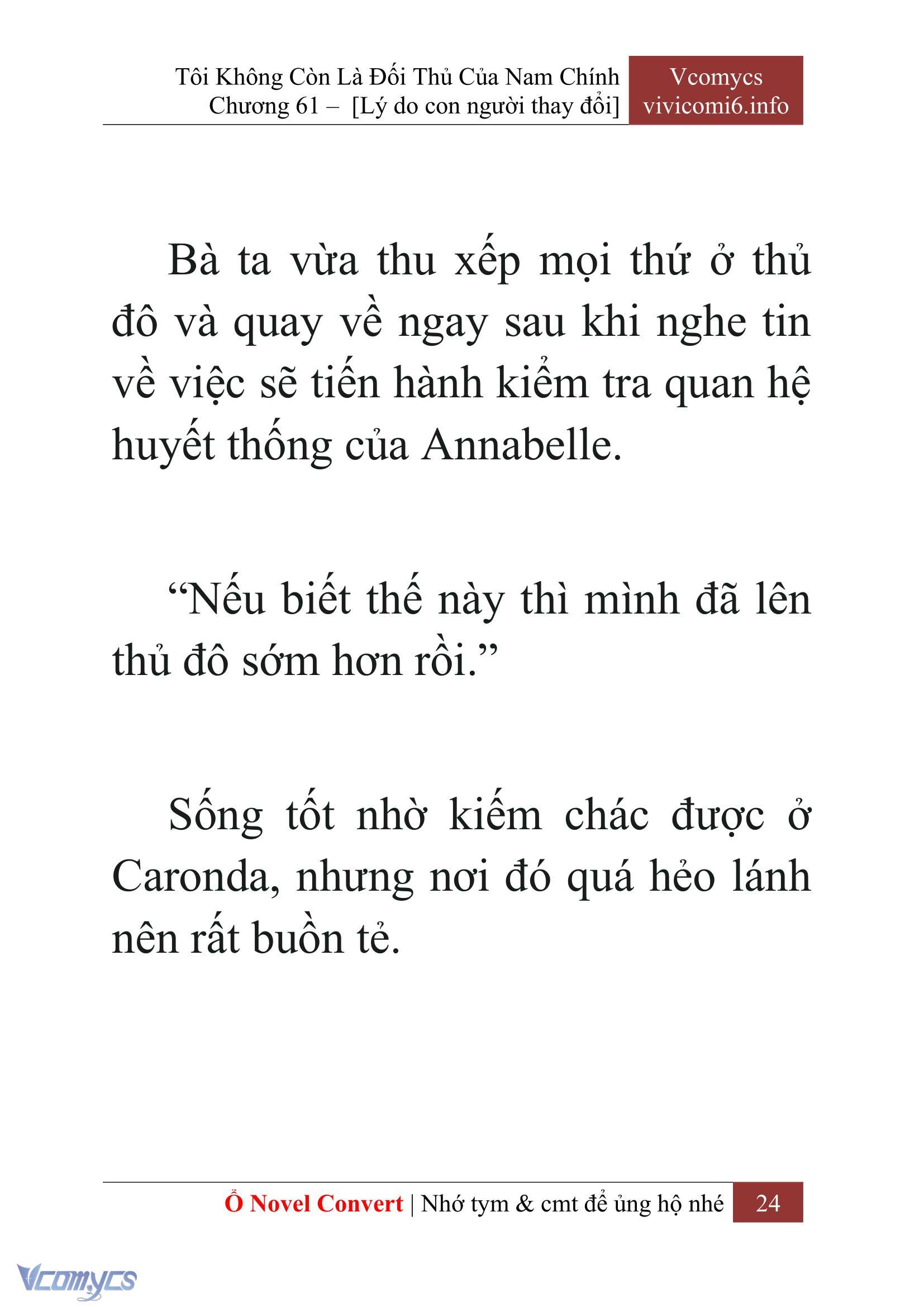 [Novel] Tôi Không Còn Là Đối Thủ Của Nam Chính Chap 61 - Trang 2