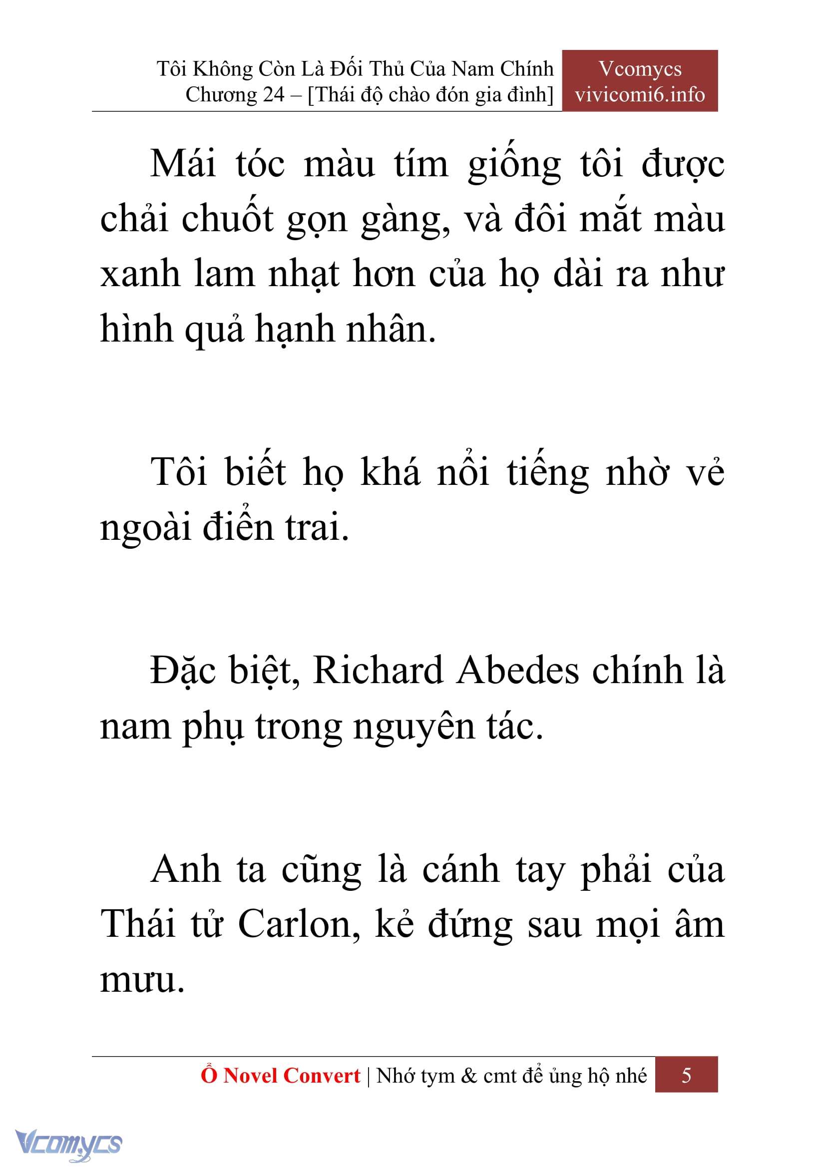 [Novel] Tôi Không Còn Là Đối Thủ Của Nam Chính Chap 24 - Trang 2