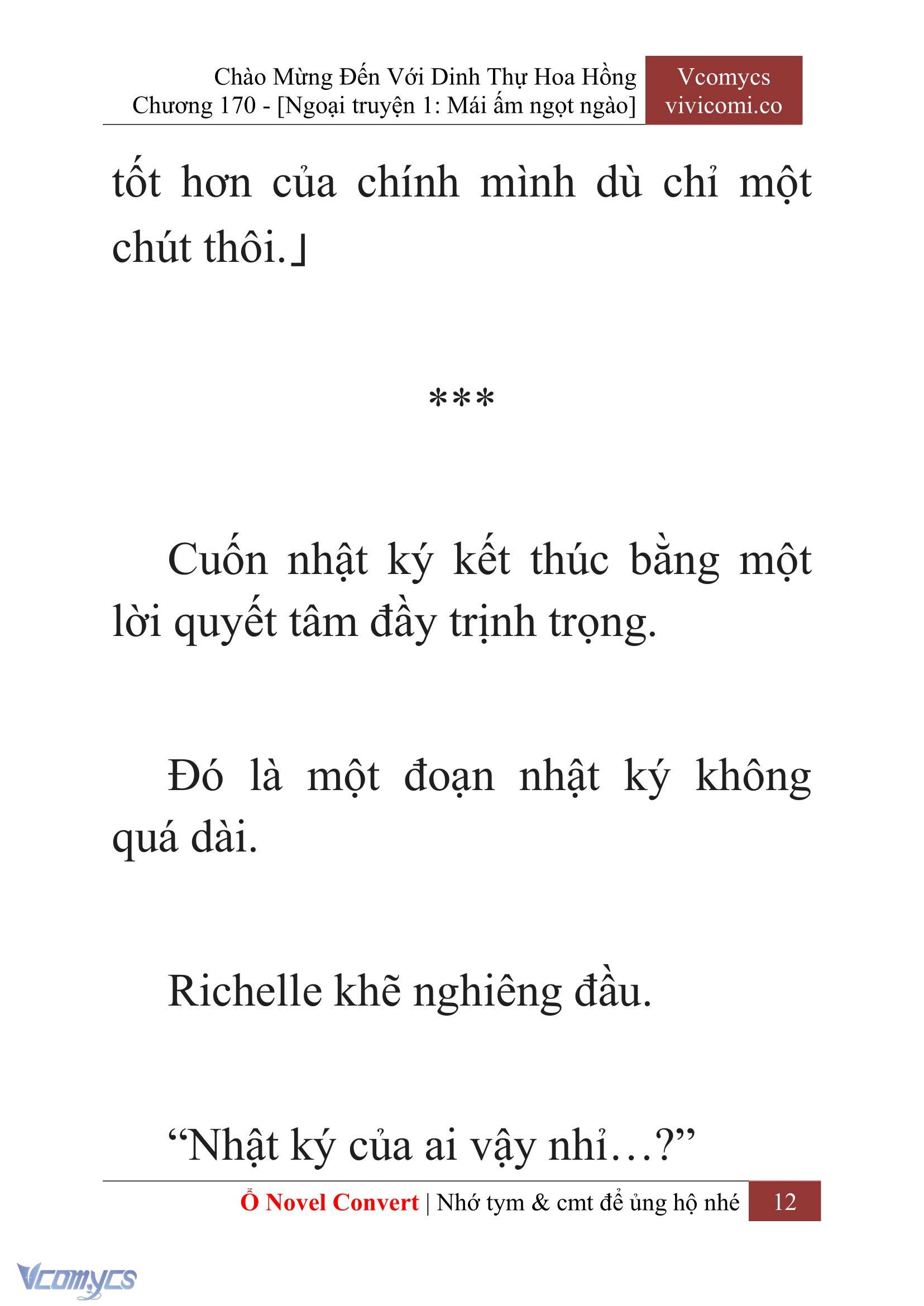 [Novel] Chào Mừng Đến Với Dinh Thự Hoa Hồng Chap 170 - Trang 2