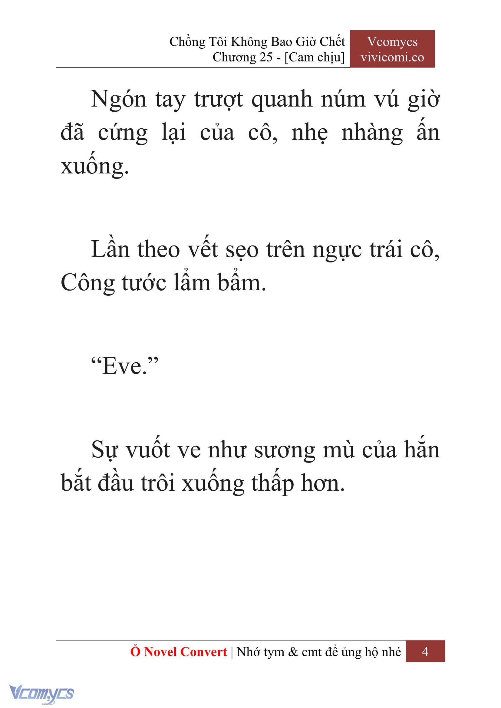 [Novel] Chồng Tôi Không Bao Giờ Chết Chap 25 - Trang 2