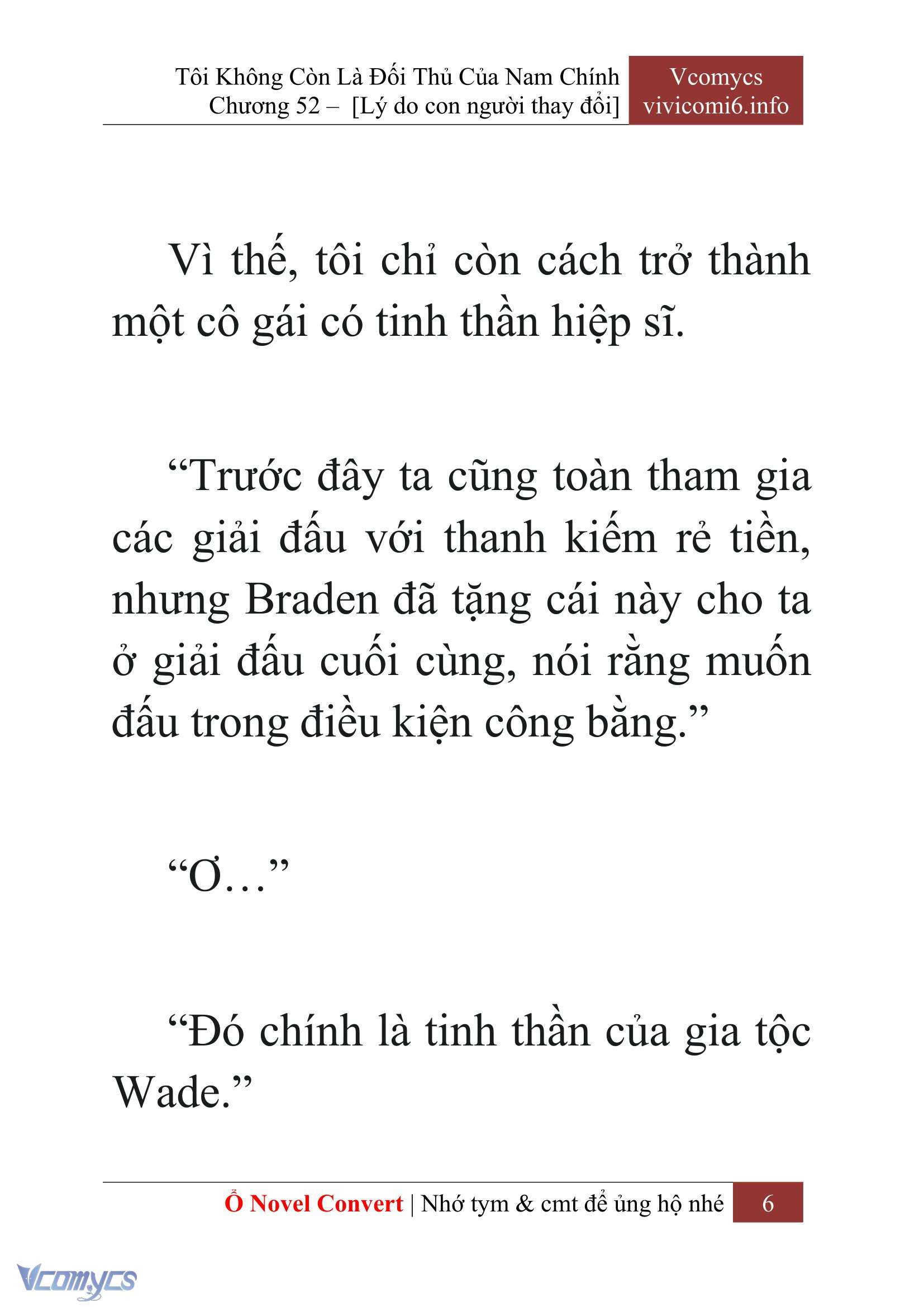 [Novel] Tôi Không Còn Là Đối Thủ Của Nam Chính Chap 52 - Trang 2