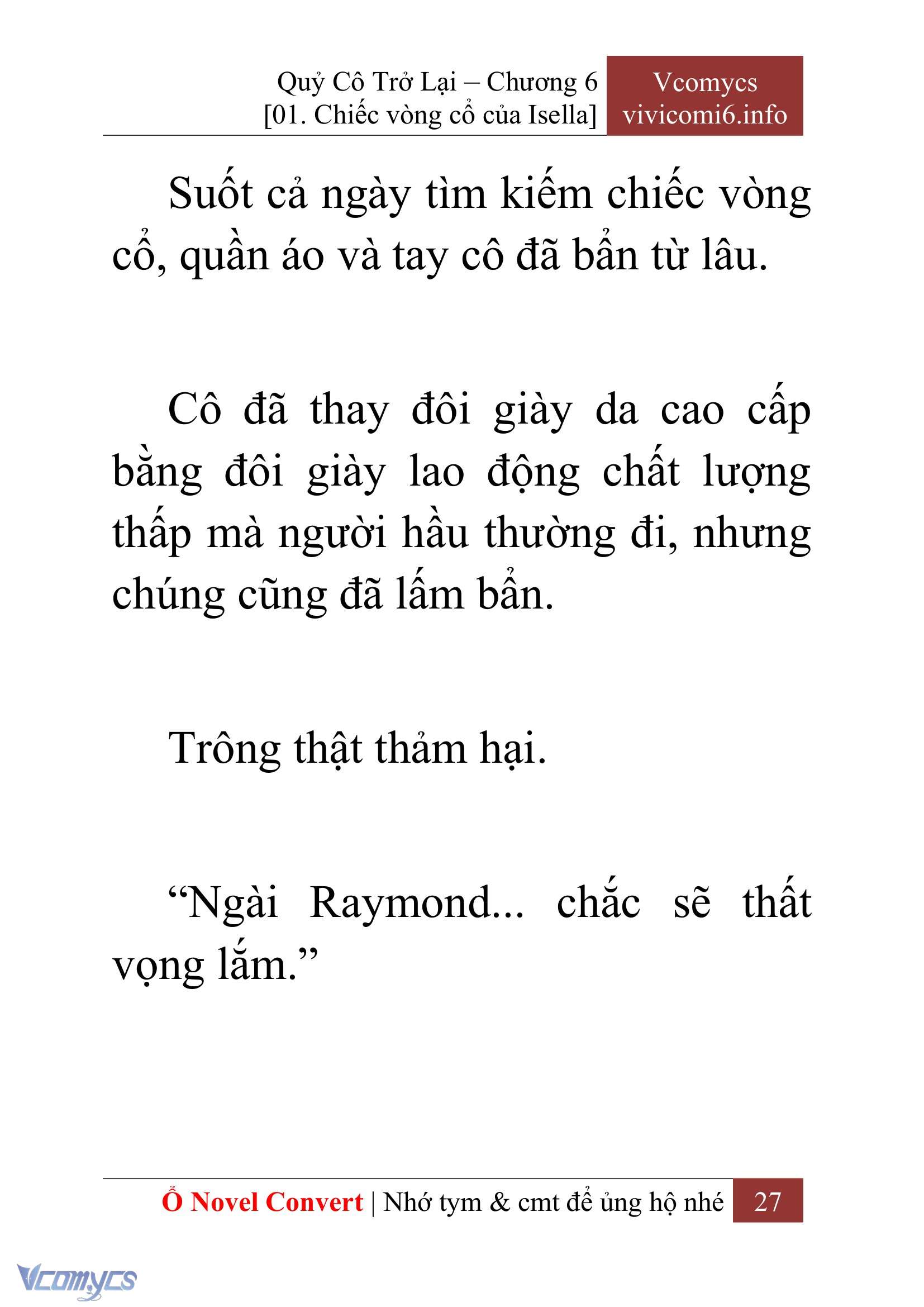 [Novel] Quý Cô Trở Lại Chap 6 - Trang 2
