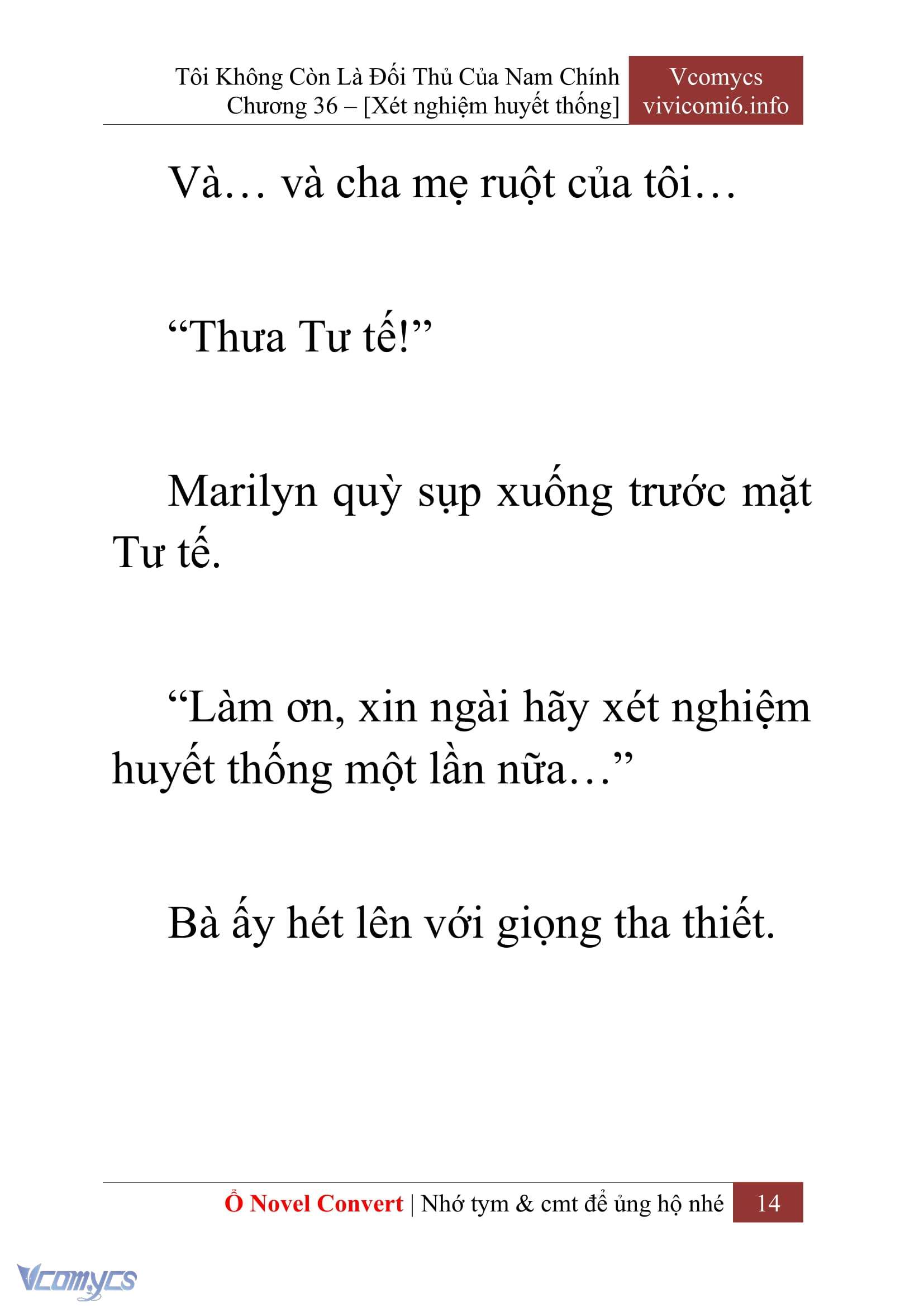 [Novel] Tôi Không Còn Là Đối Thủ Của Nam Chính Chap 36 - Trang 2