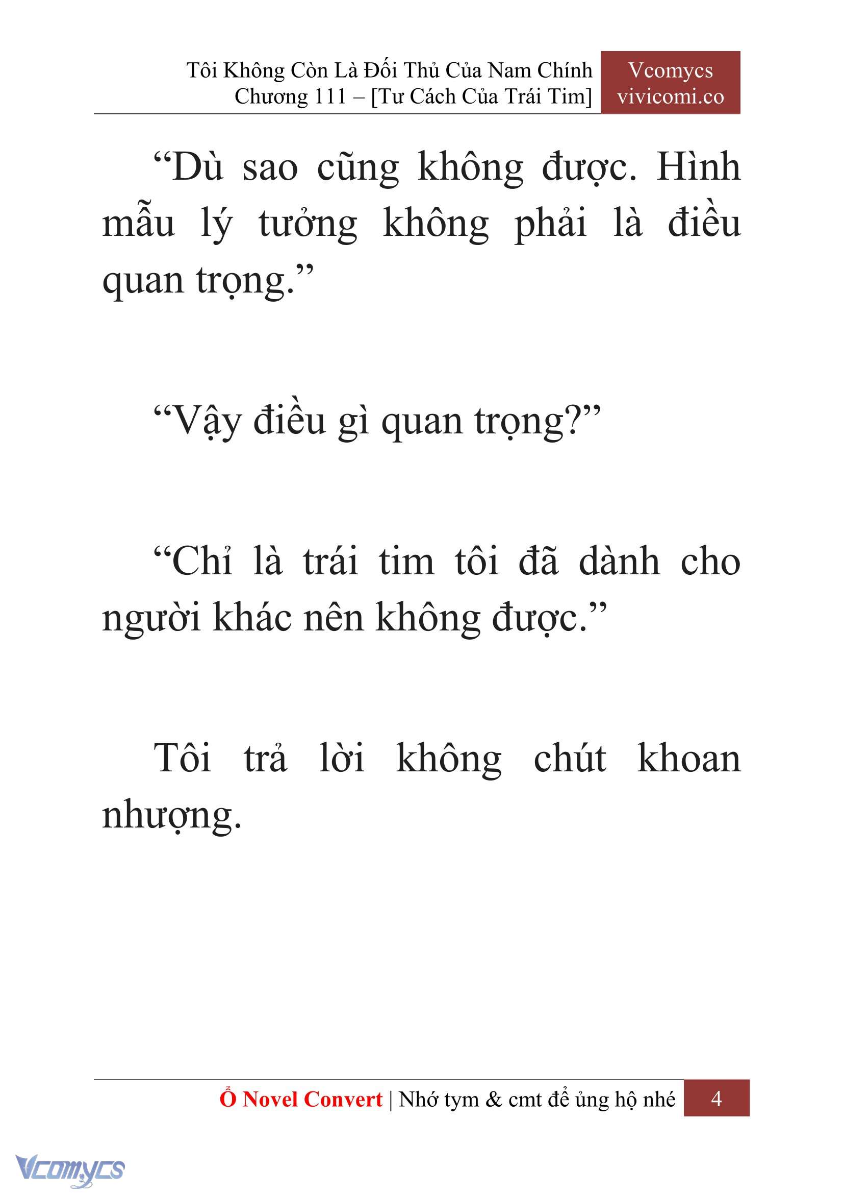 [Novel] Tôi Không Còn Là Đối Thủ Của Nam Chính Chap 111 - Trang 2