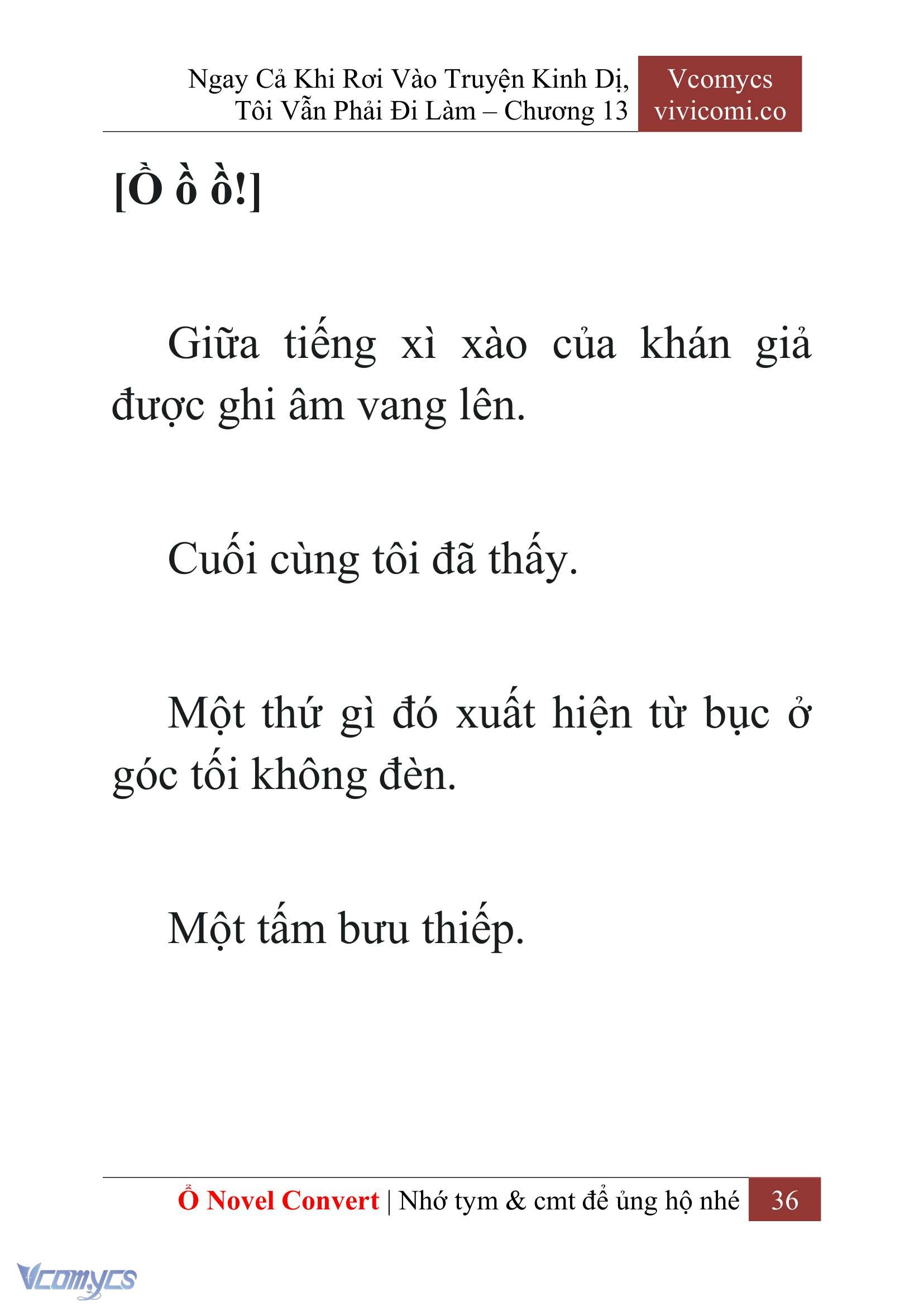 [Novel] Ngay Cả Khi Rơi Vào Truyện Kinh Dị, Tôi Vẫn Phải Đi Làm Chap 13 - Trang 2