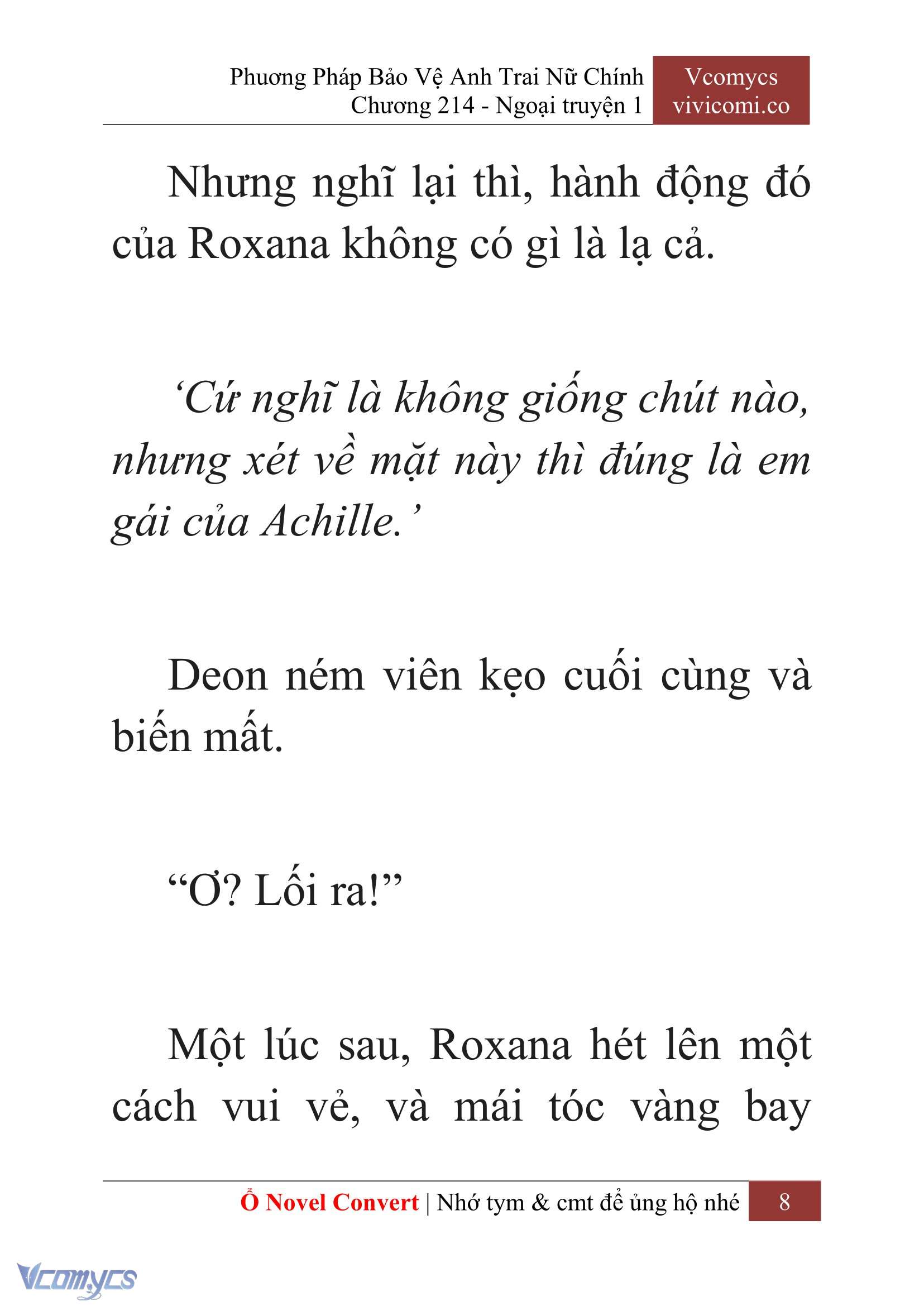 [Novel] Phương Pháp Bảo Vệ Anh Trai Nữ Chính Chap 214 - Trang 2