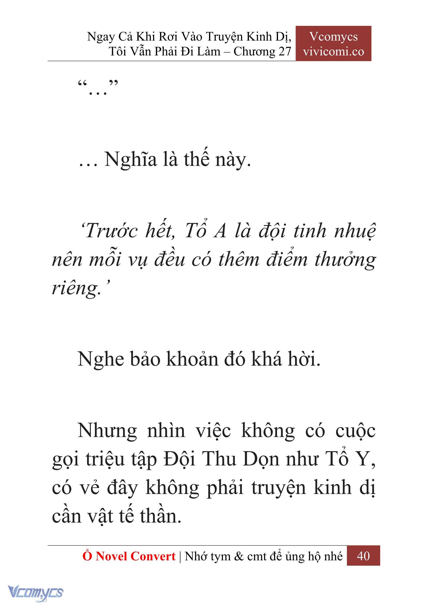 [Novel] Ngay Cả Khi Rơi Vào Truyện Kinh Dị, Tôi Vẫn Phải Đi Làm Chap 27 - Trang 2