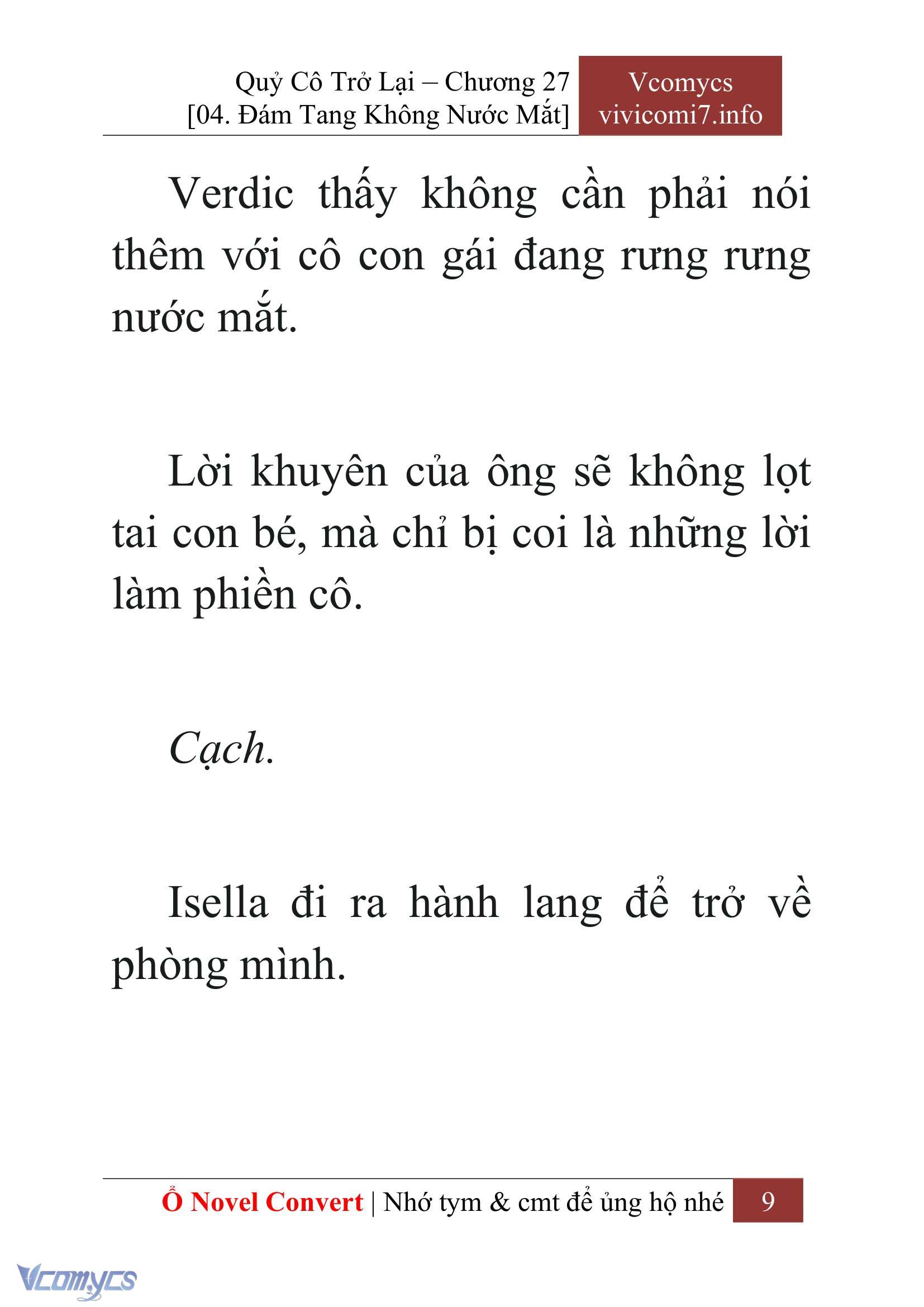 [Novel] Quý Cô Trở Lại Chap 27 - Trang 2