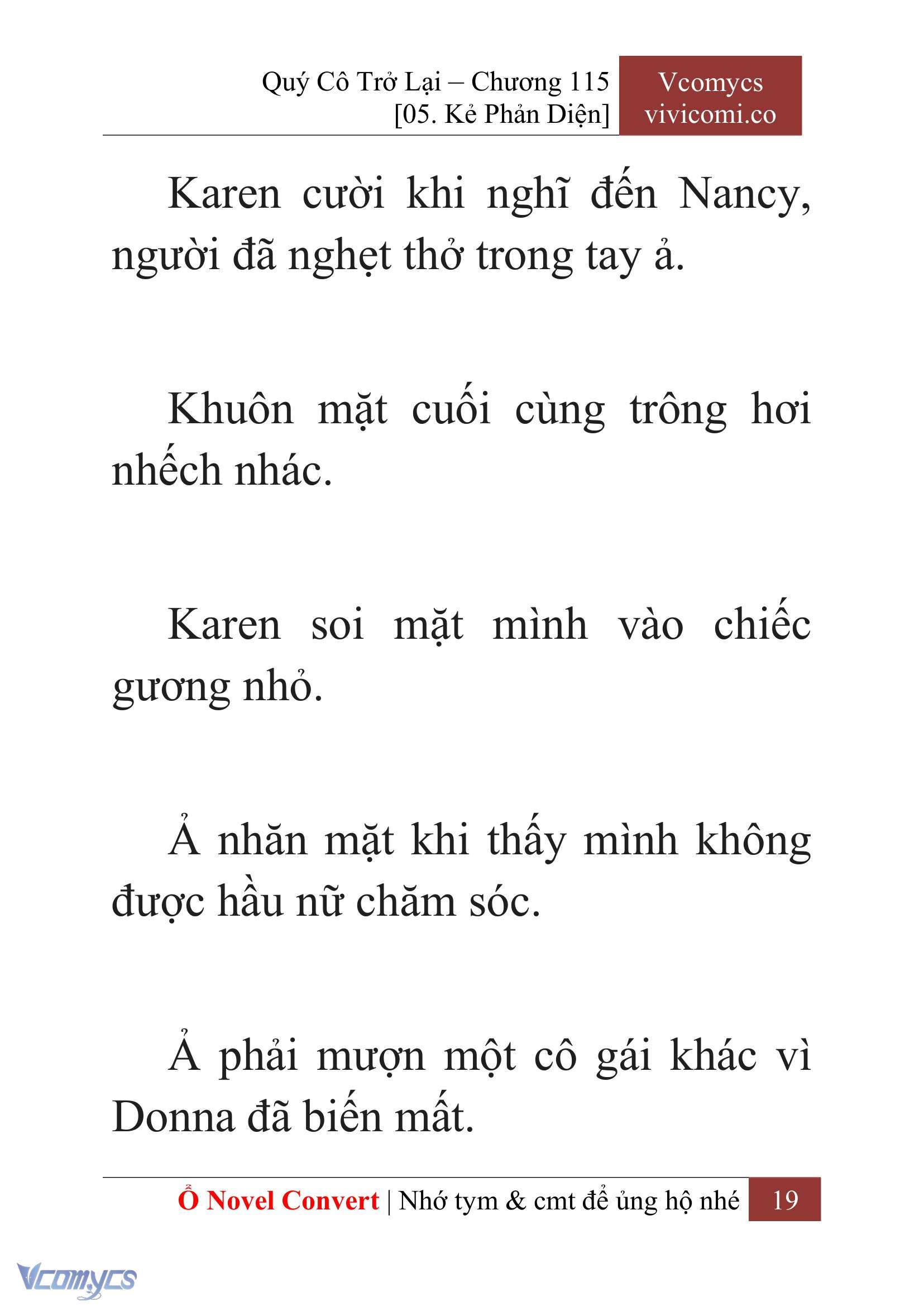[Novel] Quý Cô Trở Lại Chap 115 - Trang 2