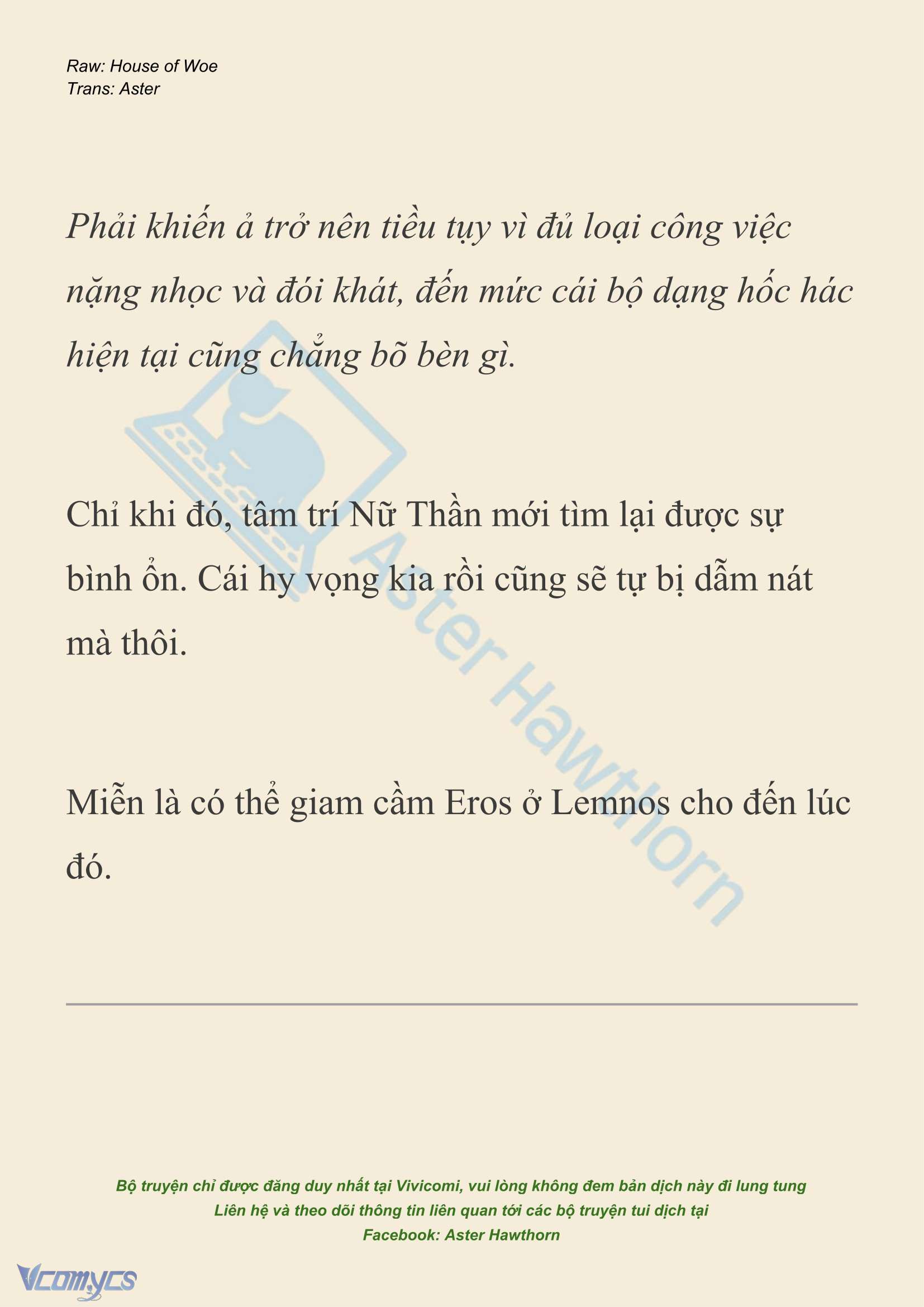 [NOVEL] Dành Cho Các Nữ Thần: Dành cho Psyche Chap 42 - Next 