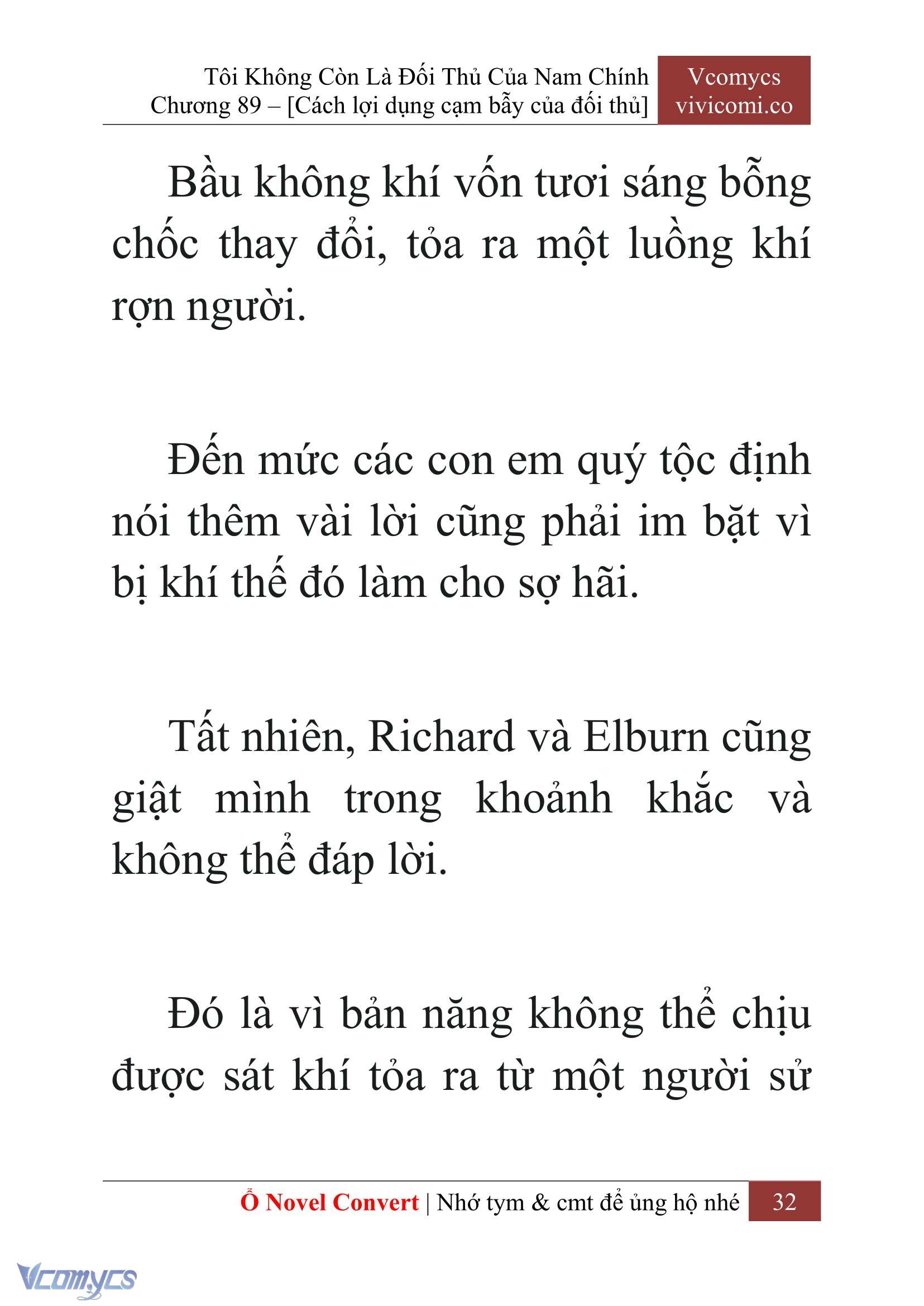 [Novel] Tôi Không Còn Là Đối Thủ Của Nam Chính Chap 89 - Trang 2