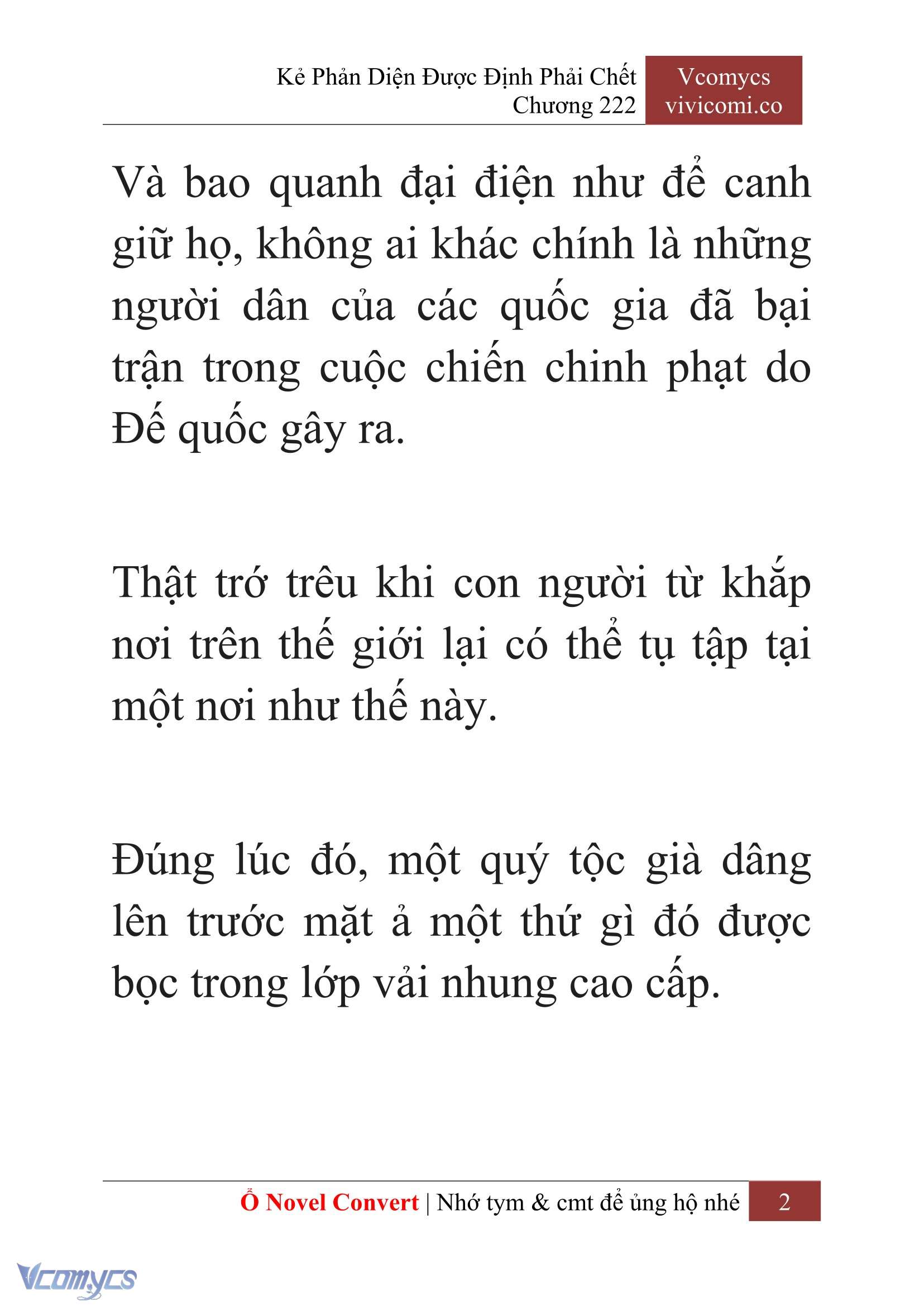 [Novel] Kẻ Phản Diện Được Định Phải Chết Chap 222 - Next Chap 223