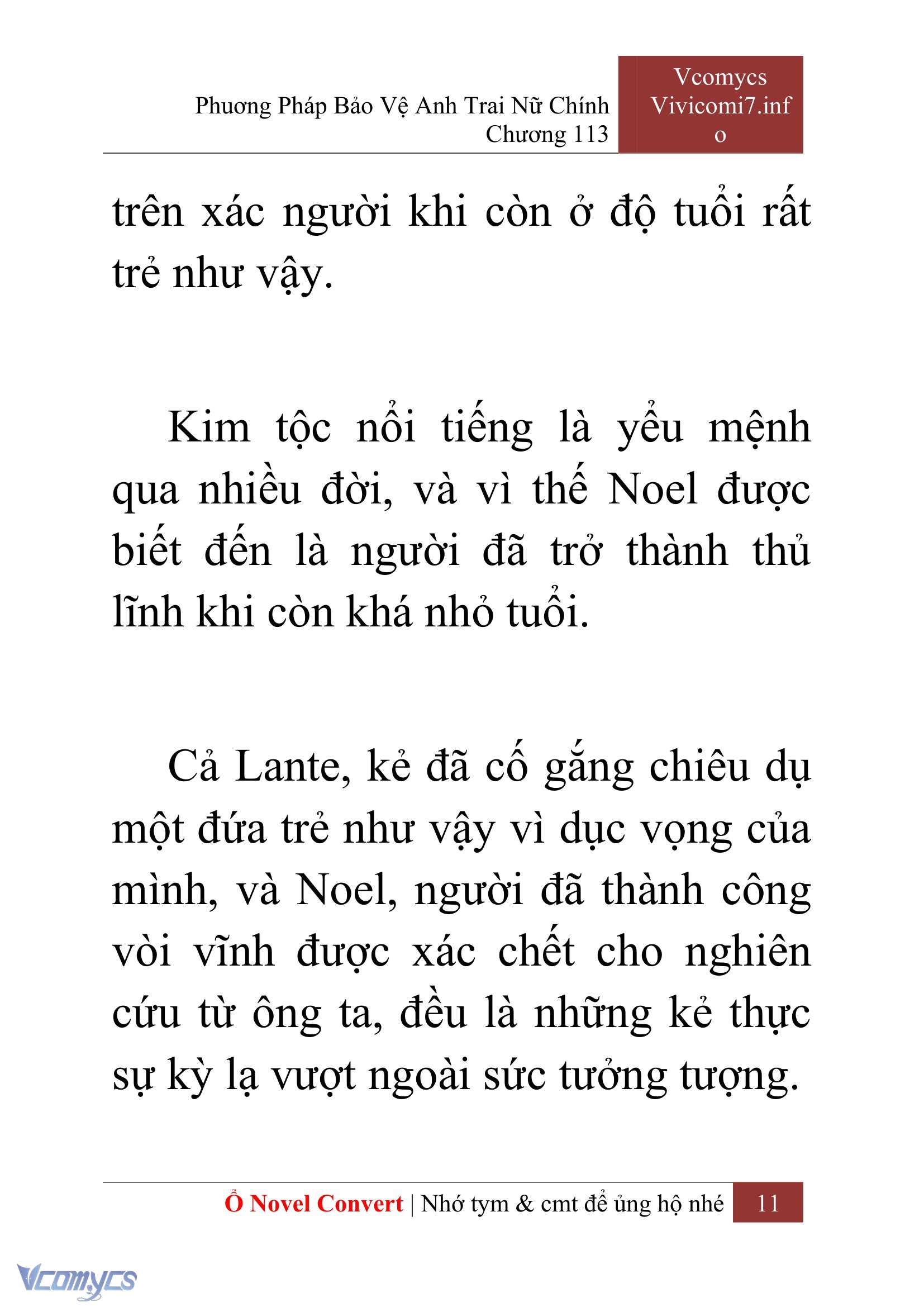 [Novel] Phương Pháp Bảo Vệ Anh Trai Nữ Chính Chap 113 - Trang 2