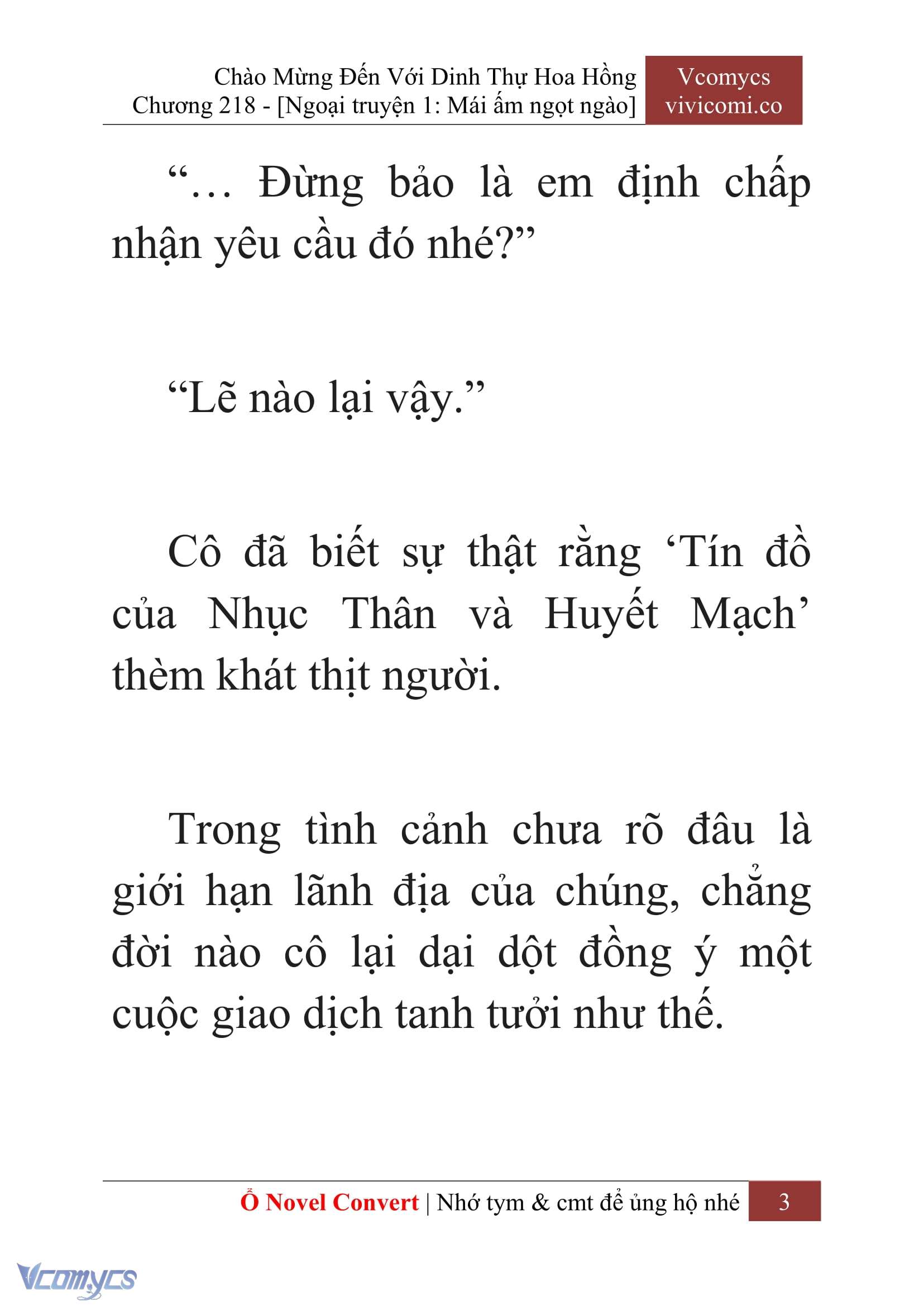 [Novel] Chào Mừng Đến Với Dinh Thự Hoa Hồng Chap 218 - Trang 2