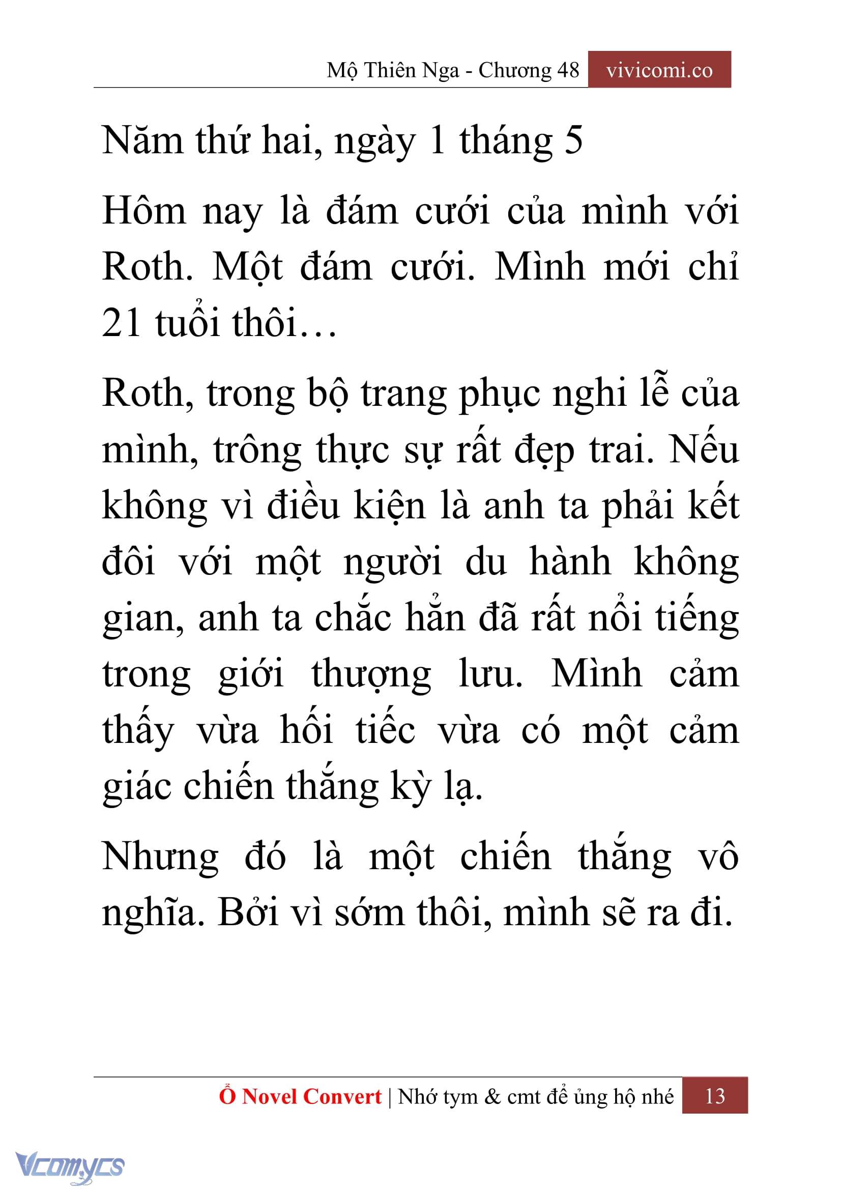 [Novel] Mộ Thiên Nga Chap 48 - Trang 2