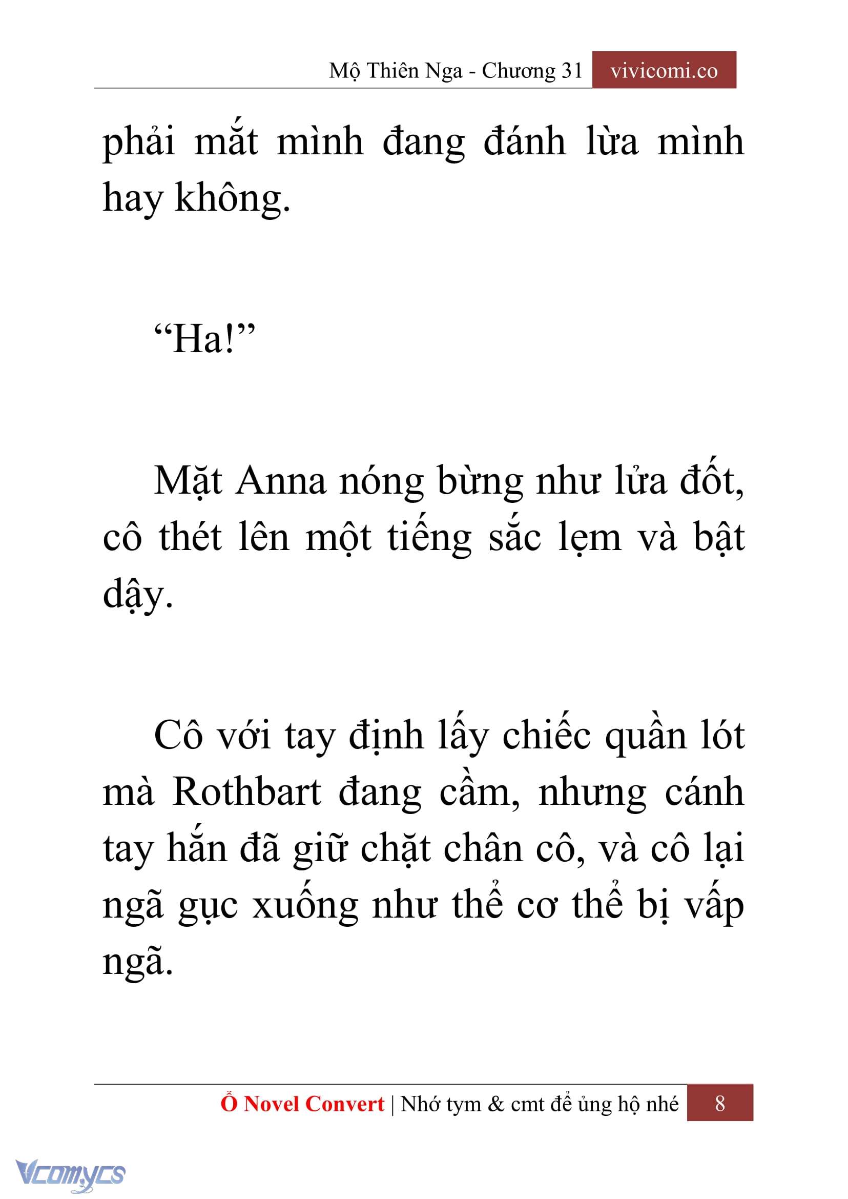 [Novel] Mộ Thiên Nga Chap 31 - Trang 2