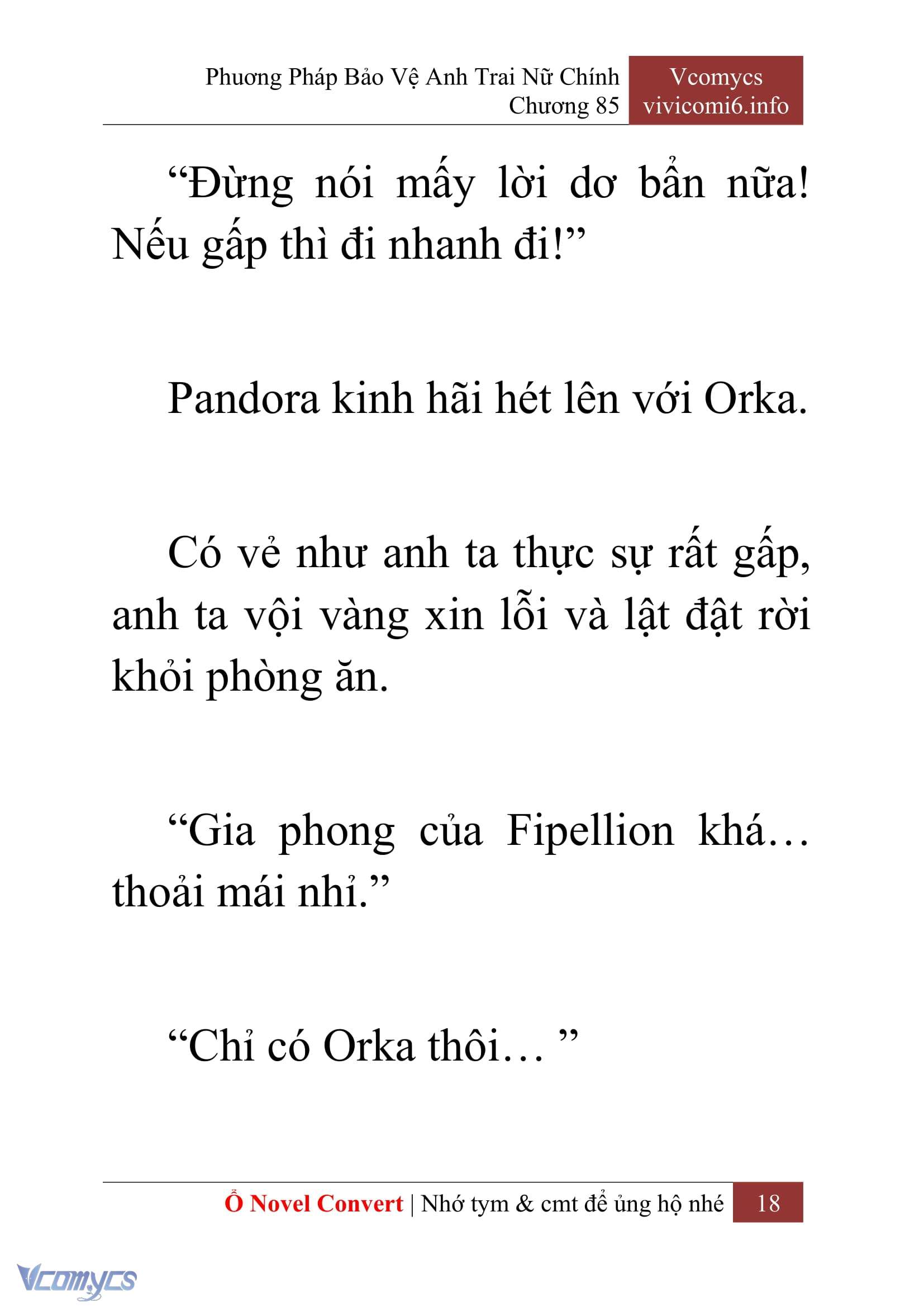 [Novel] Phương Pháp Bảo Vệ Anh Trai Nữ Chính Chap 85 - Trang 2