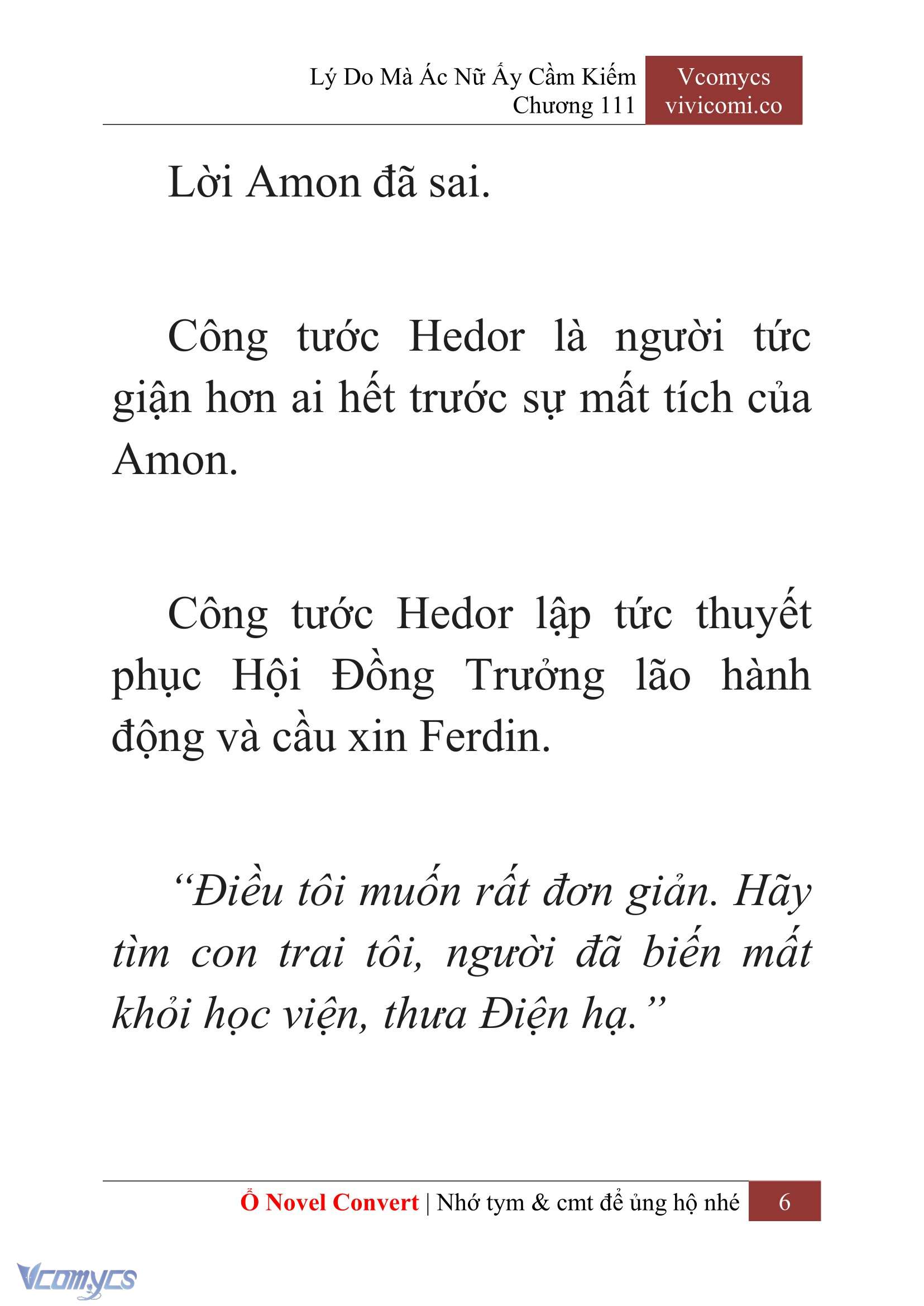 [Novel] Lý Do Mà Ác Nữ Ấy Cầm Kiếm Chap 111 - Trang 2