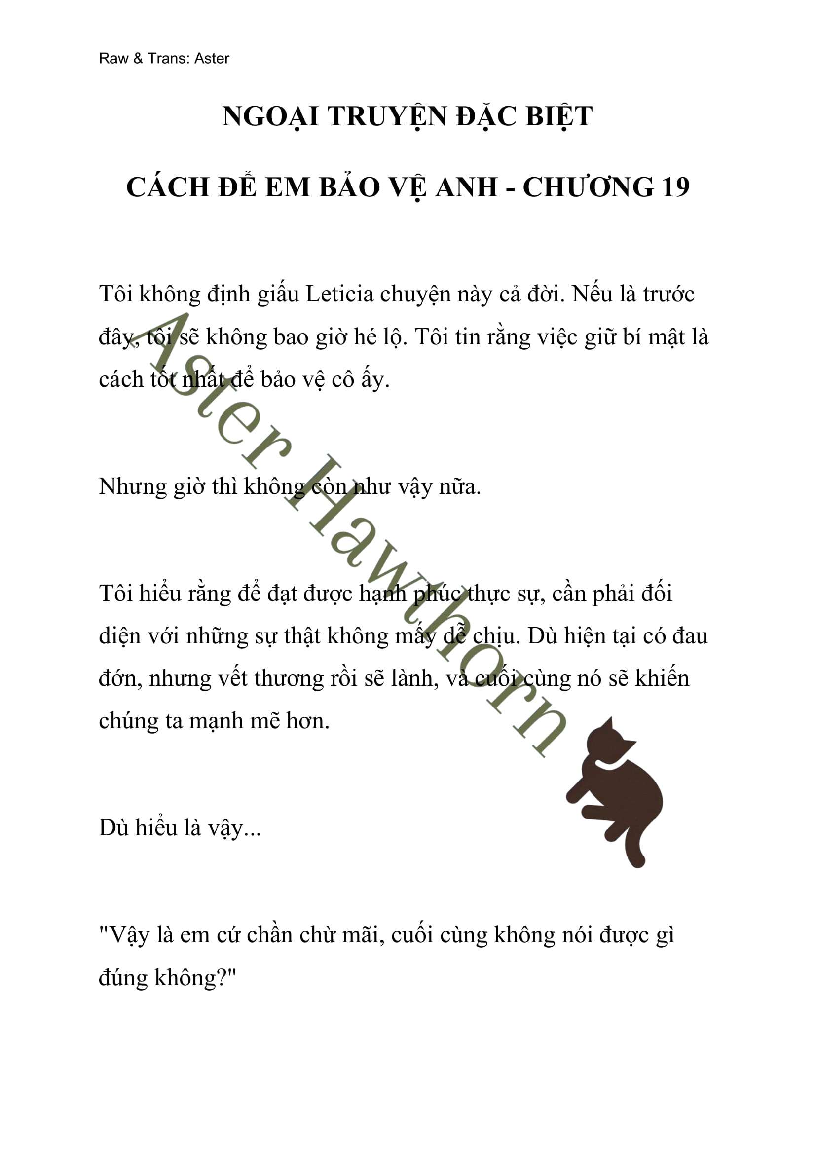 [NOVEL] Ngoại Truyện Cách Để Em Bảo Vệ Anh Chap 73 - Trang 2