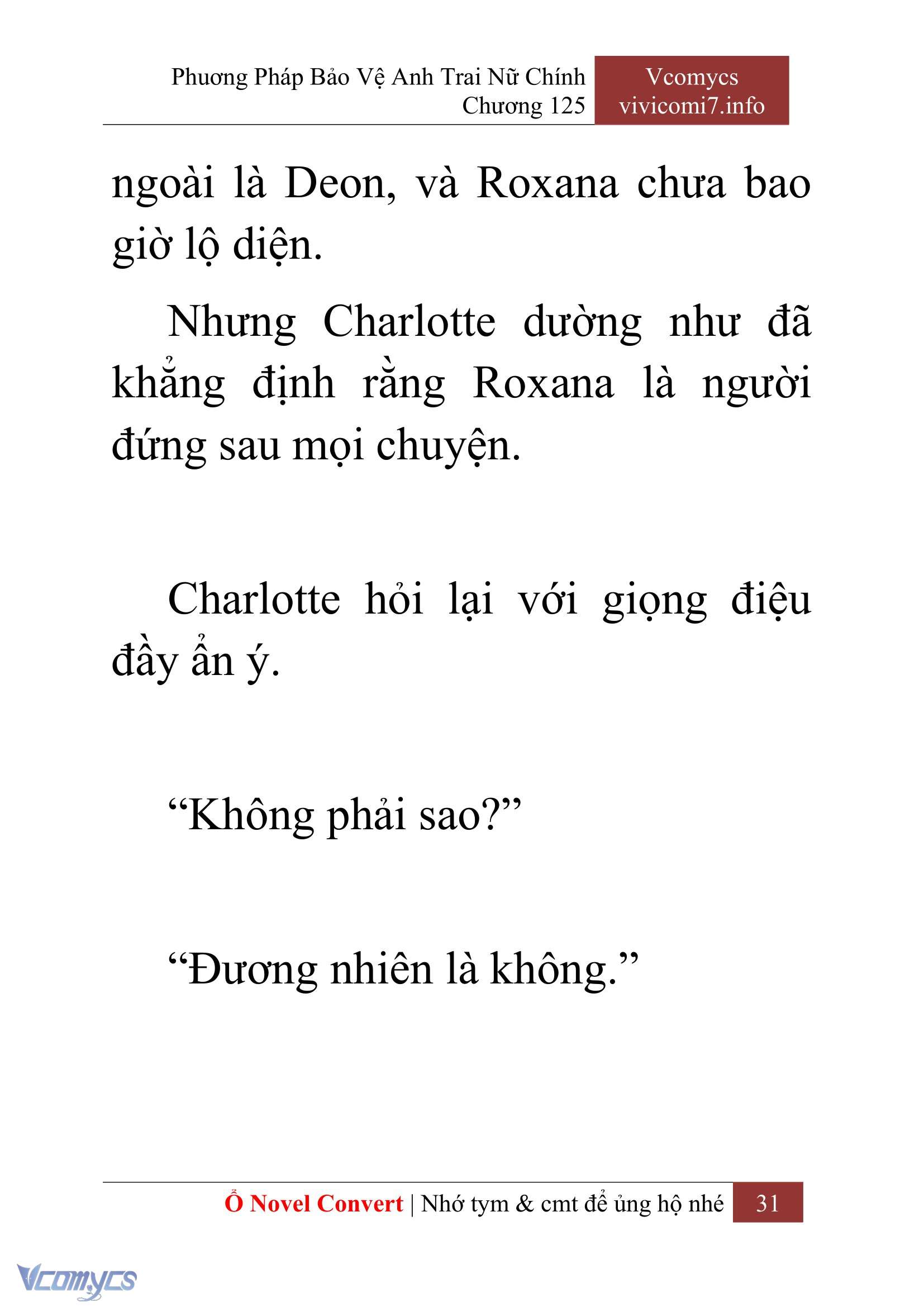 [Novel] Phương Pháp Bảo Vệ Anh Trai Nữ Chính Chap 125 - Trang 2