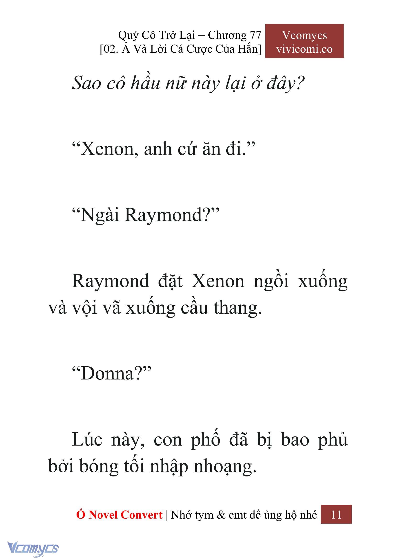 [Novel] Quý Cô Trở Lại Chap 77 - Trang 2