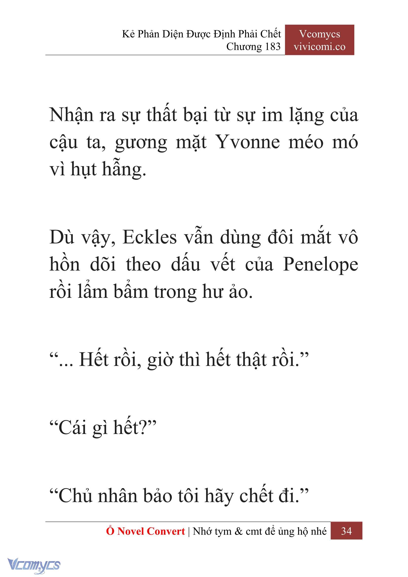 [Novel] Kẻ Phản Diện Được Định Phải Chết Chap 183 - Next Chap 184