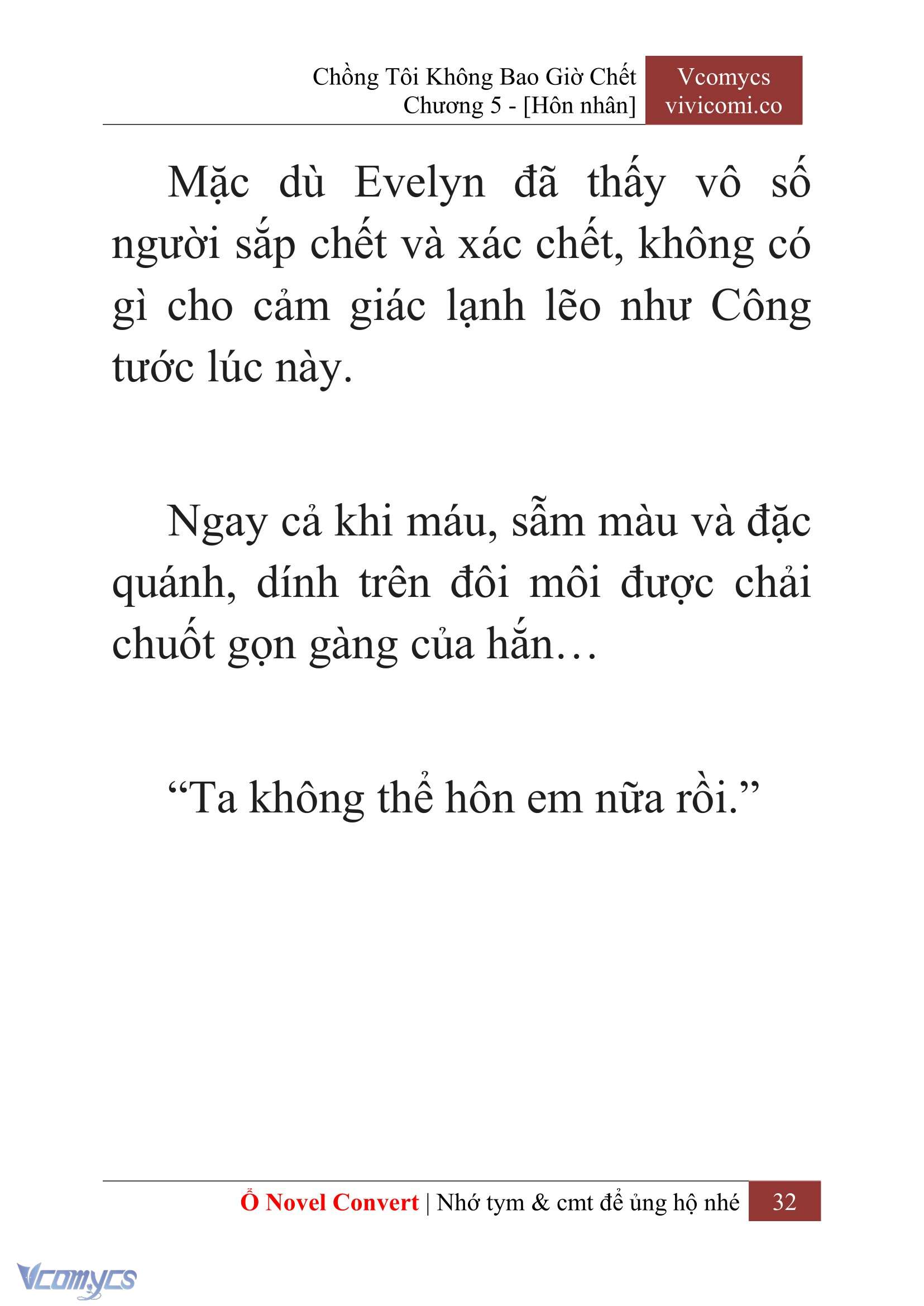 [Novel] Chồng Tôi Không Bao Giờ Chết Chap 5 - Trang 2