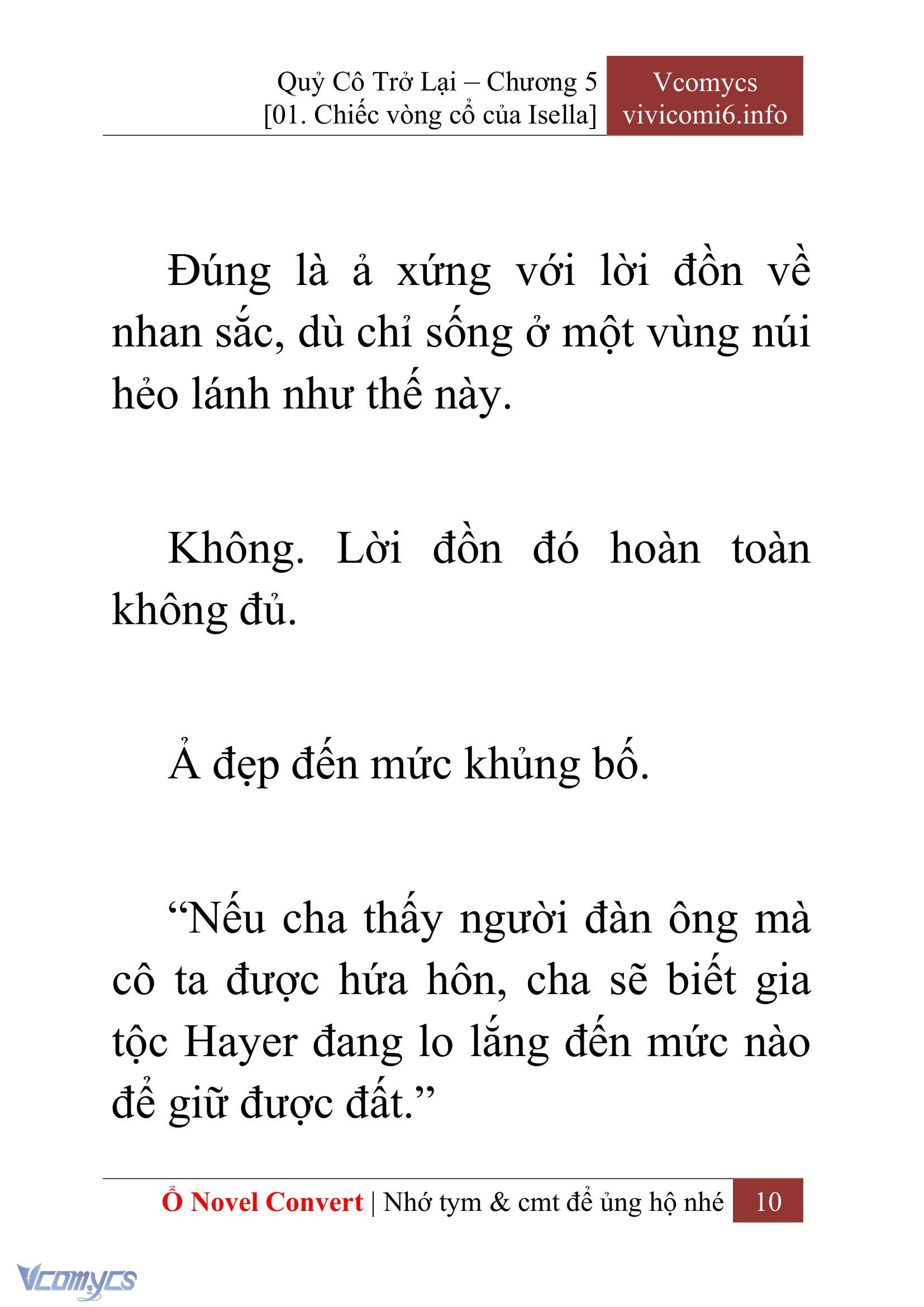 [Novel] Quý Cô Trở Lại Chap 5 - Trang 2