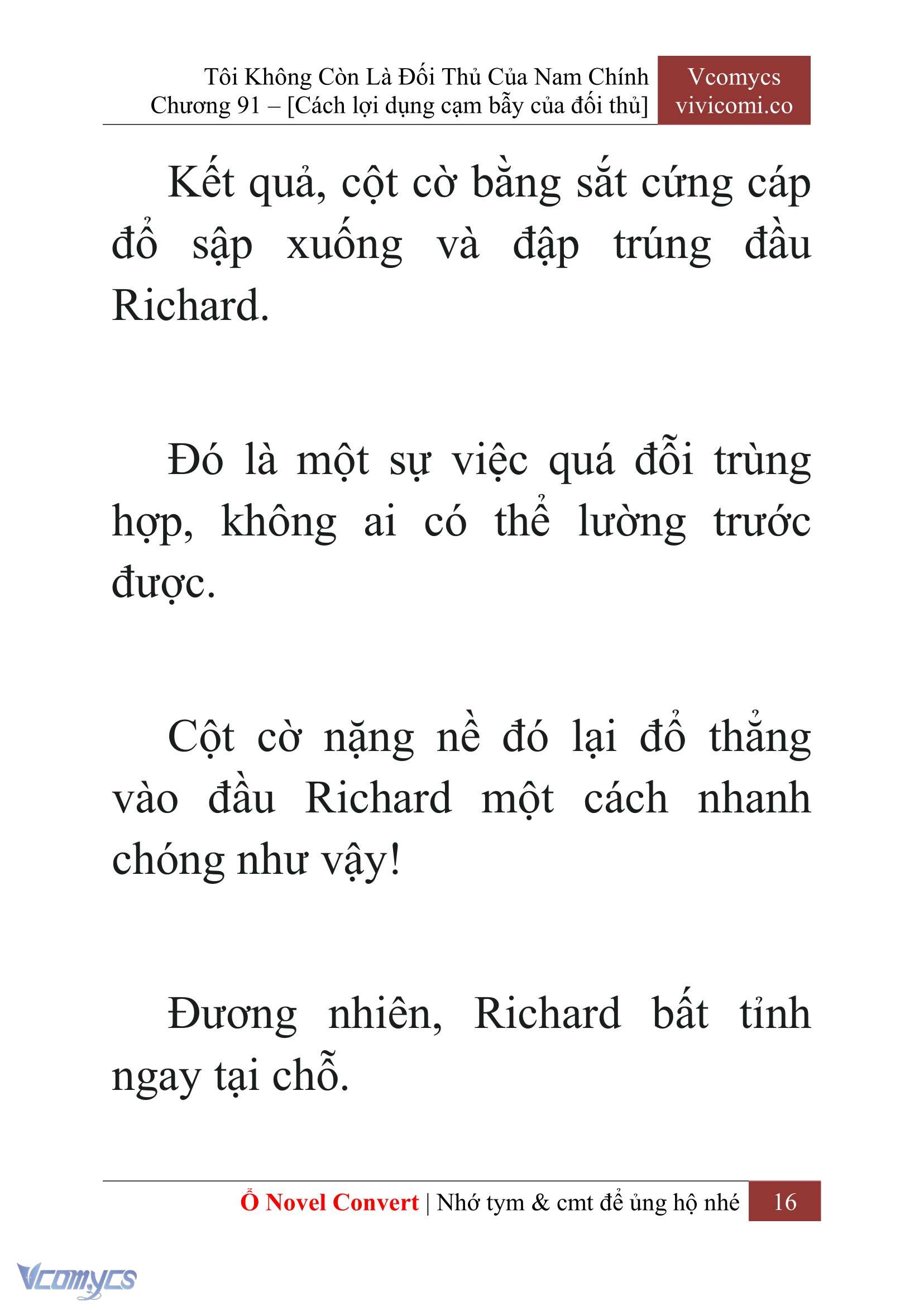 [Novel] Tôi Không Còn Là Đối Thủ Của Nam Chính Chap 91 - Trang 2