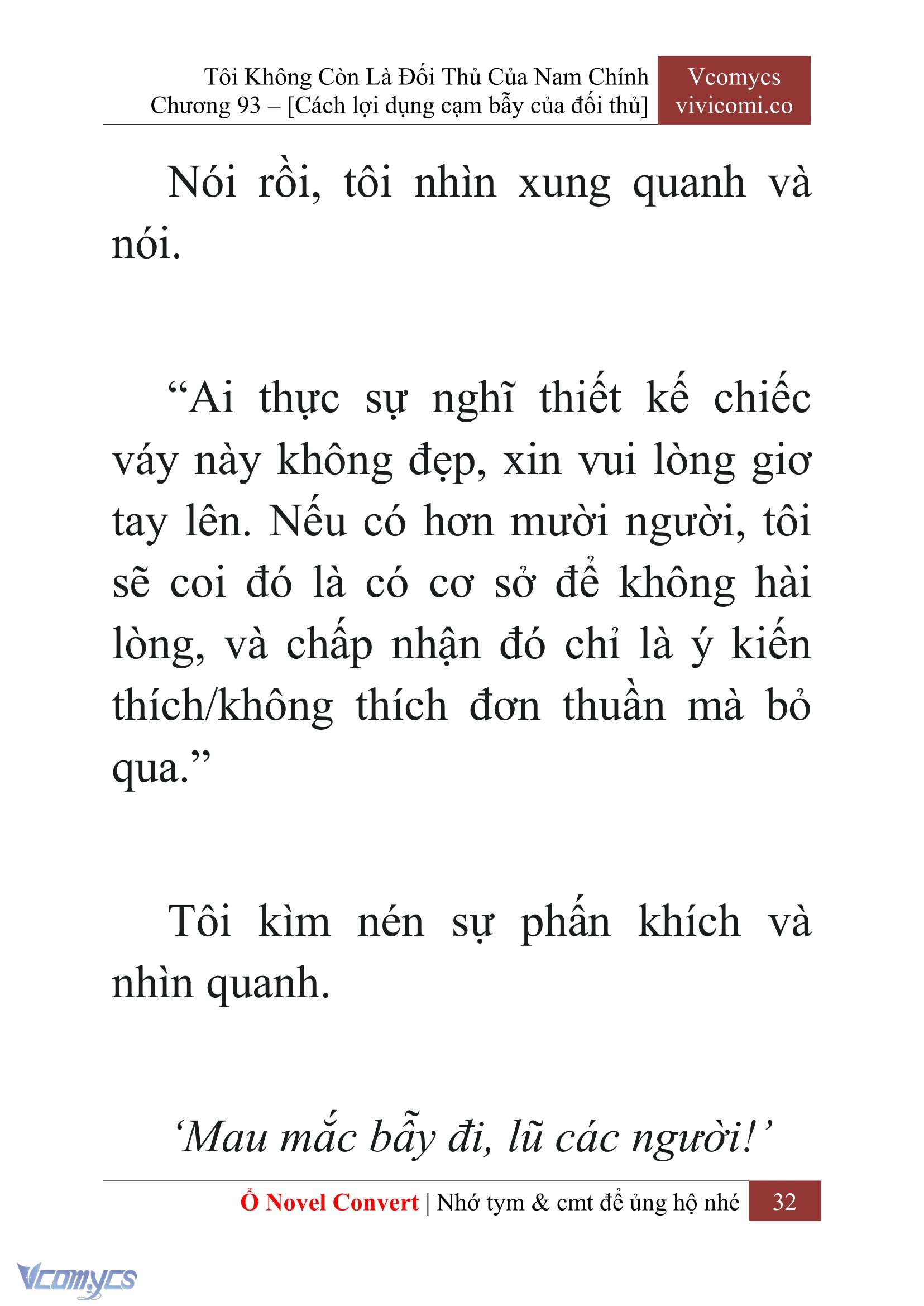 [Novel] Tôi Không Còn Là Đối Thủ Của Nam Chính Chap 93 - Trang 2