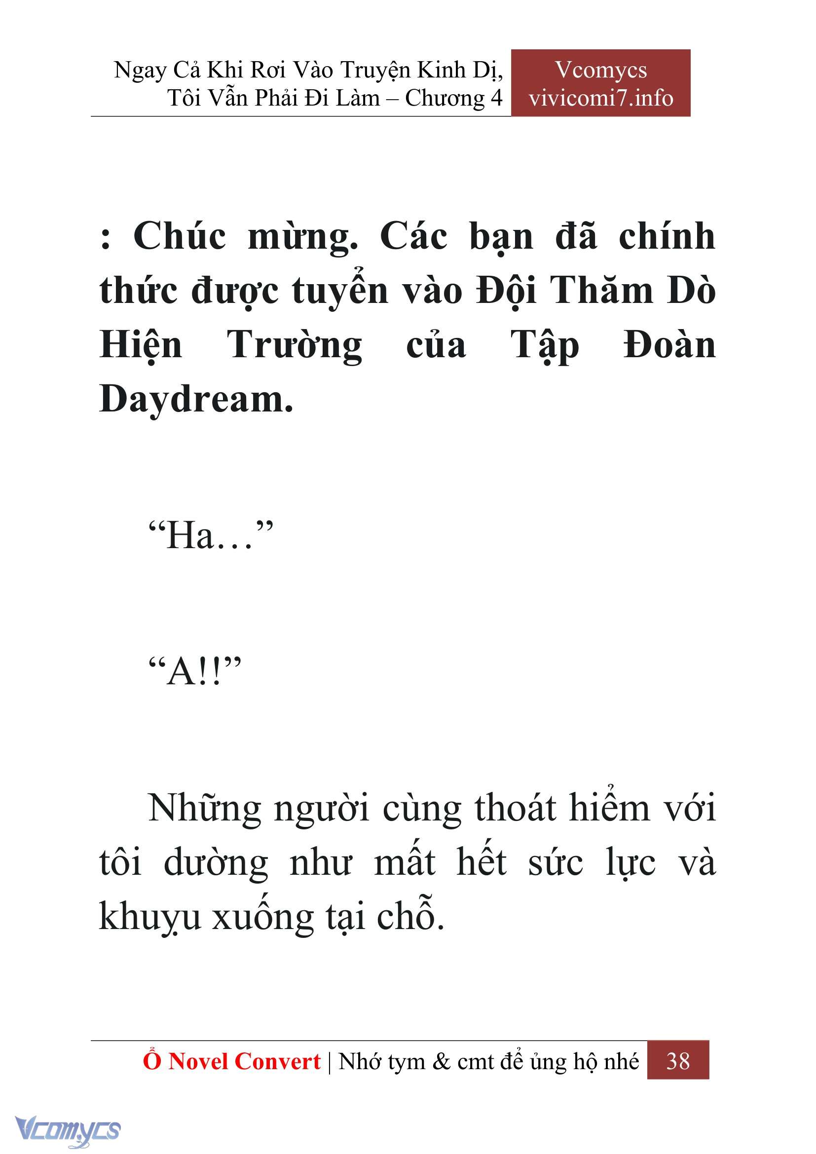 [Novel] Ngay Cả Khi Rơi Vào Truyện Kinh Dị, Tôi Vẫn Phải Đi Làm Chap 4 - Trang 2