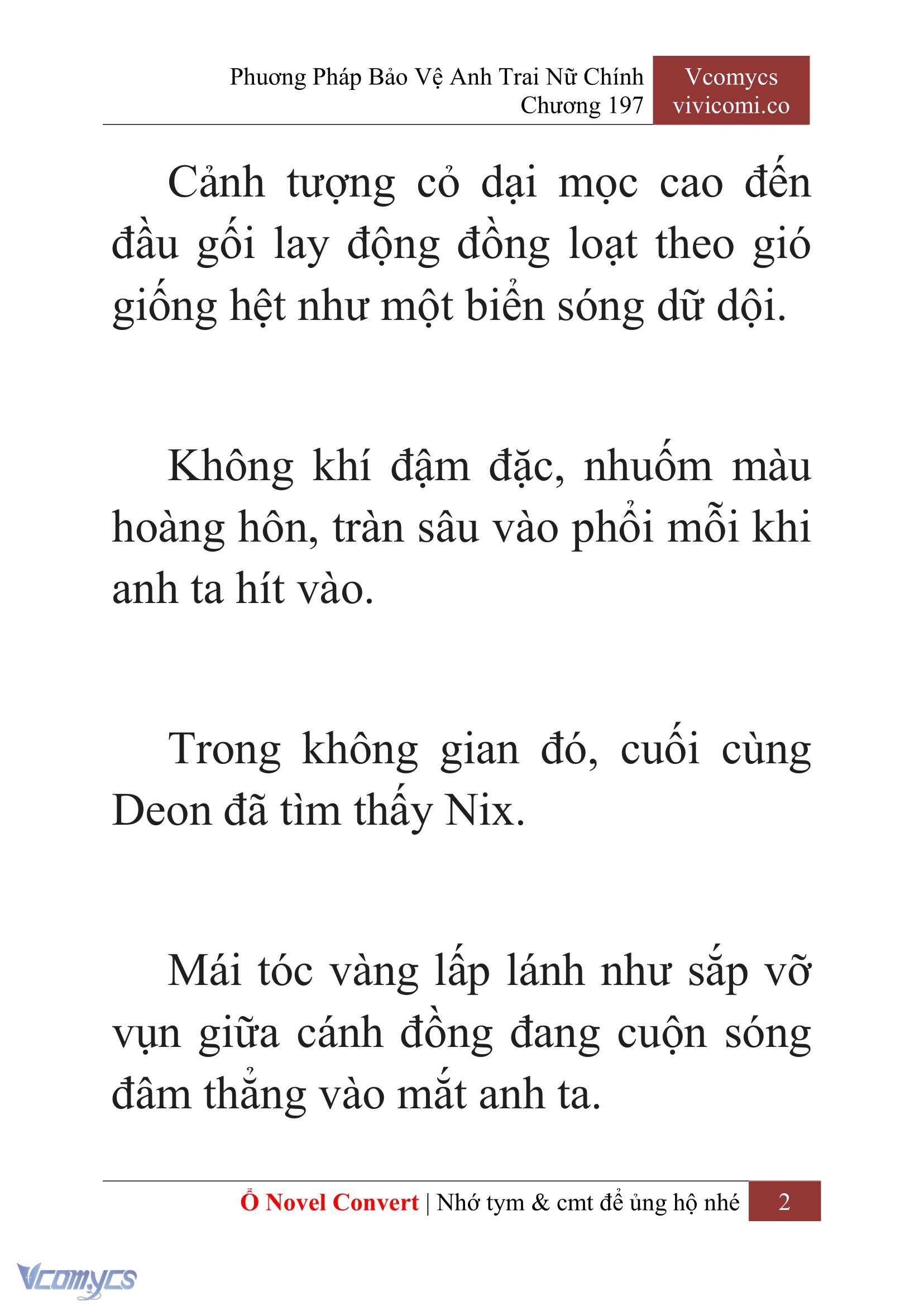 [Novel] Phương Pháp Bảo Vệ Anh Trai Nữ Chính Chap 197 - Trang 2
