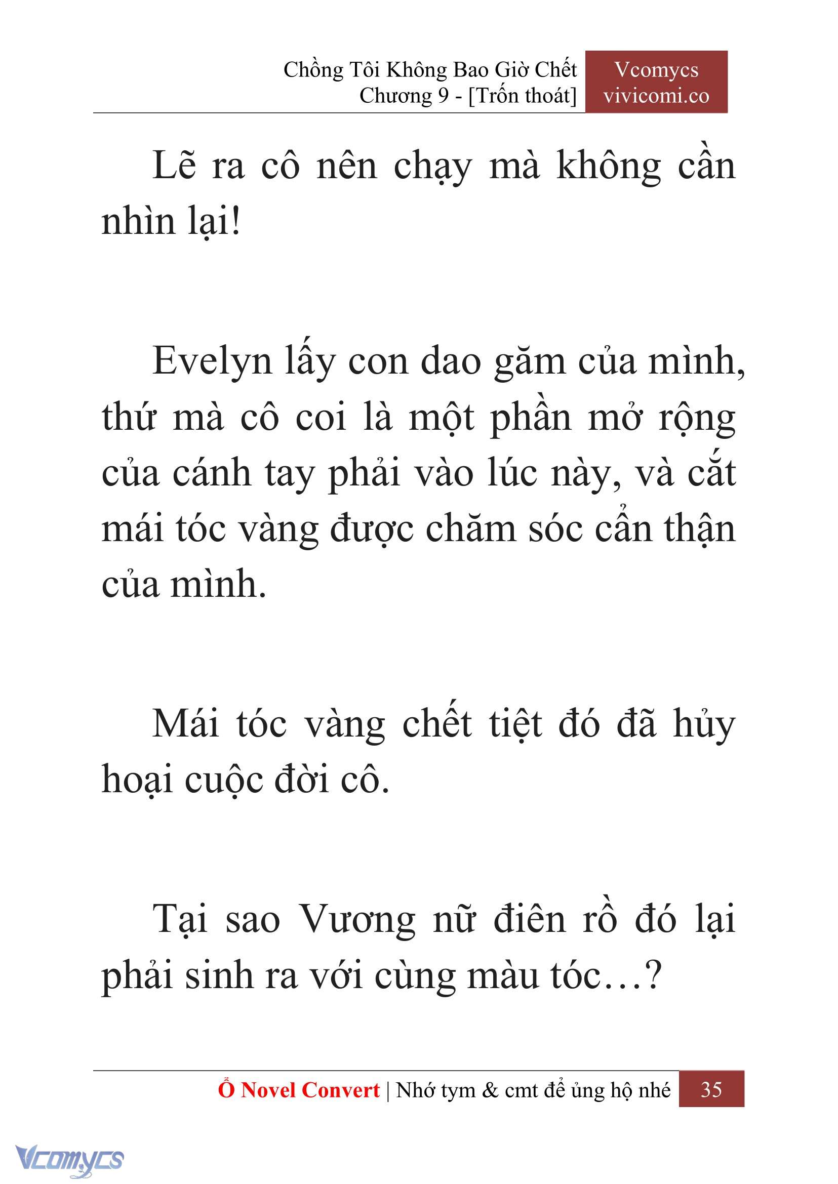 [Novel] Chồng Tôi Không Bao Giờ Chết Chap 9 - Trang 2